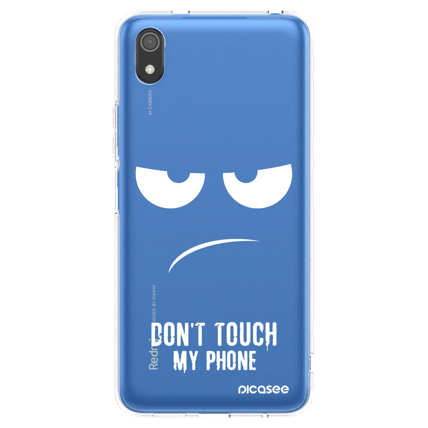 Picasee silikonowe przeźroczyste etui na Xiaomi Redmi 7A - Don't Touch My Phone