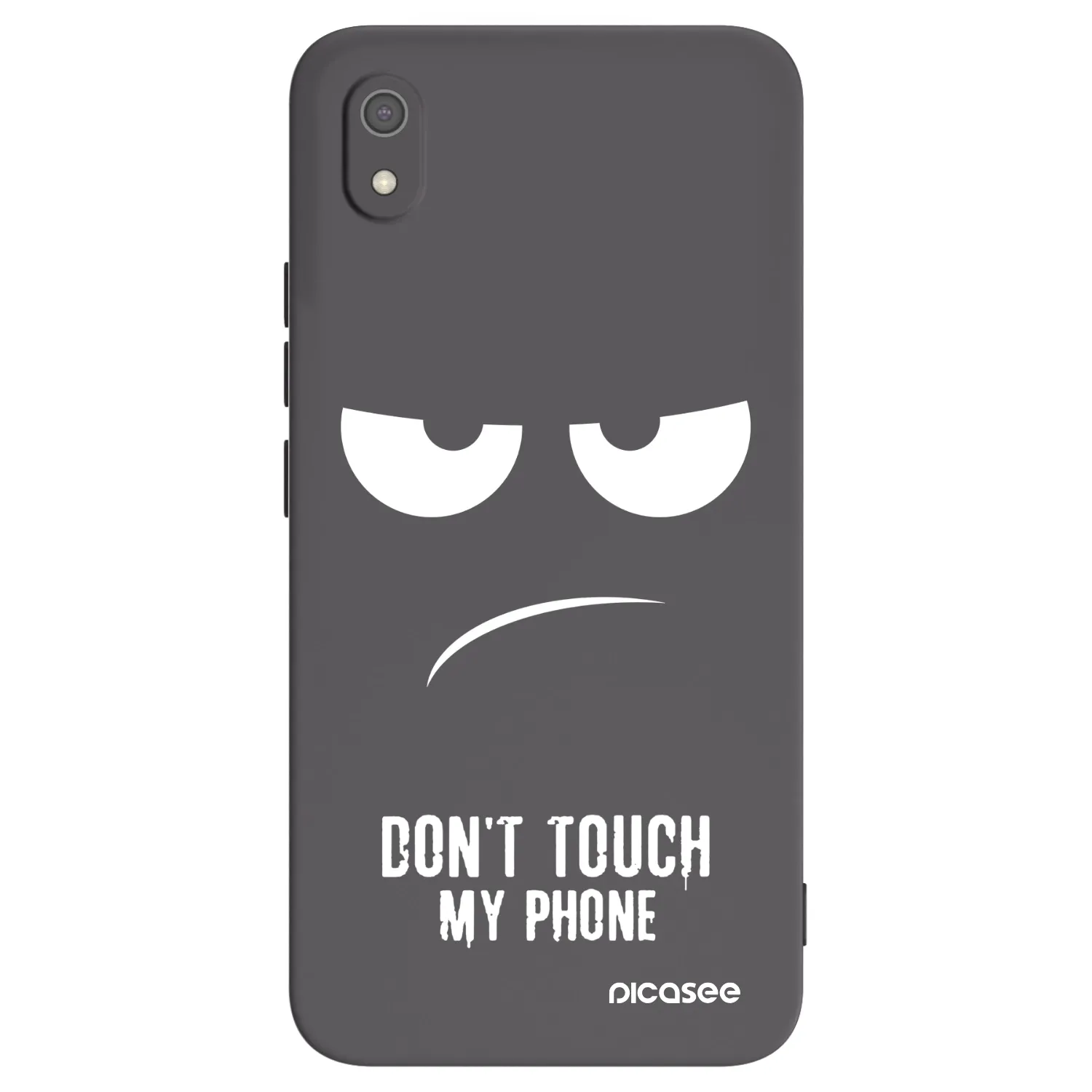Picasee silikonowe czarne etui na Xiaomi Redmi 7A - Don't Touch My Phone