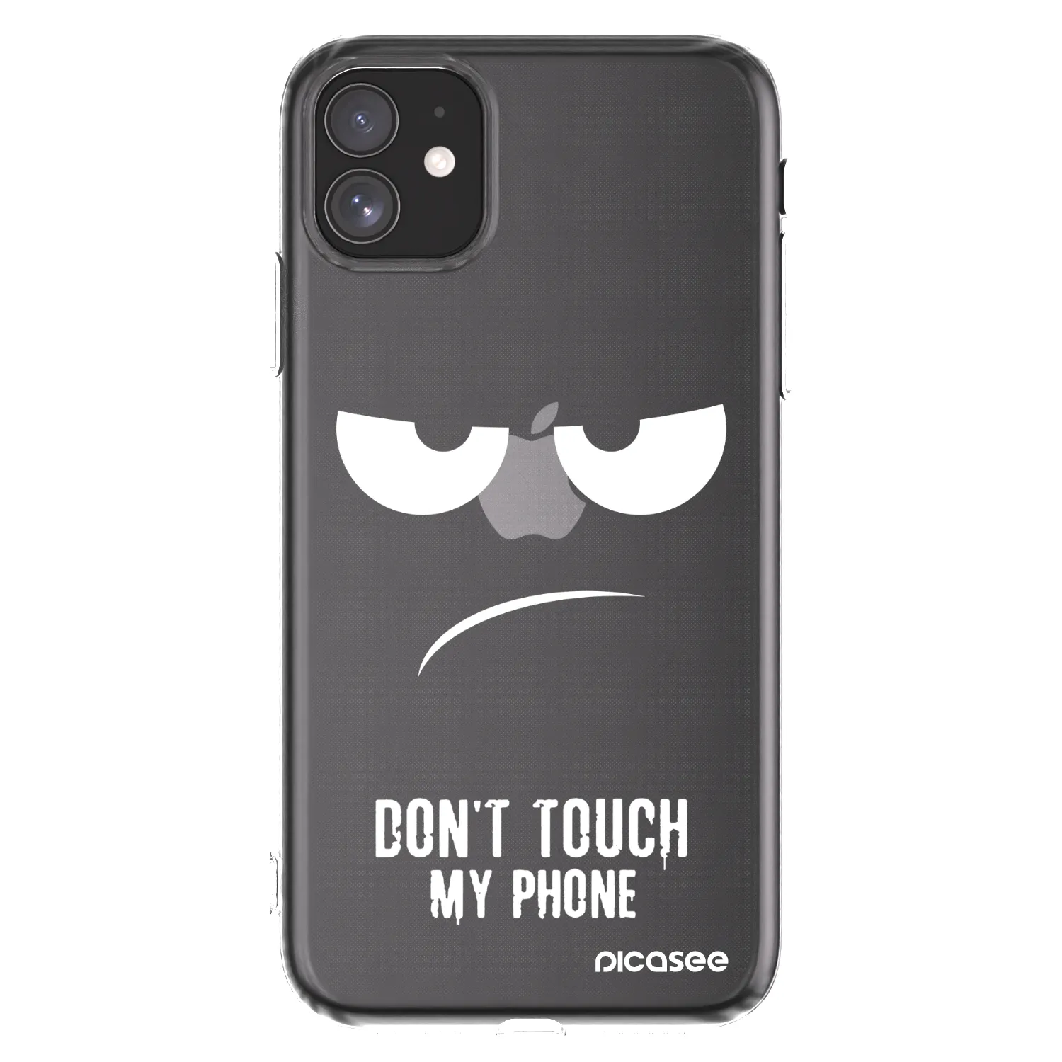 Picasee silikonowe przeźroczyste etui na Apple iPhone 11 - Don't Touch My Phone
