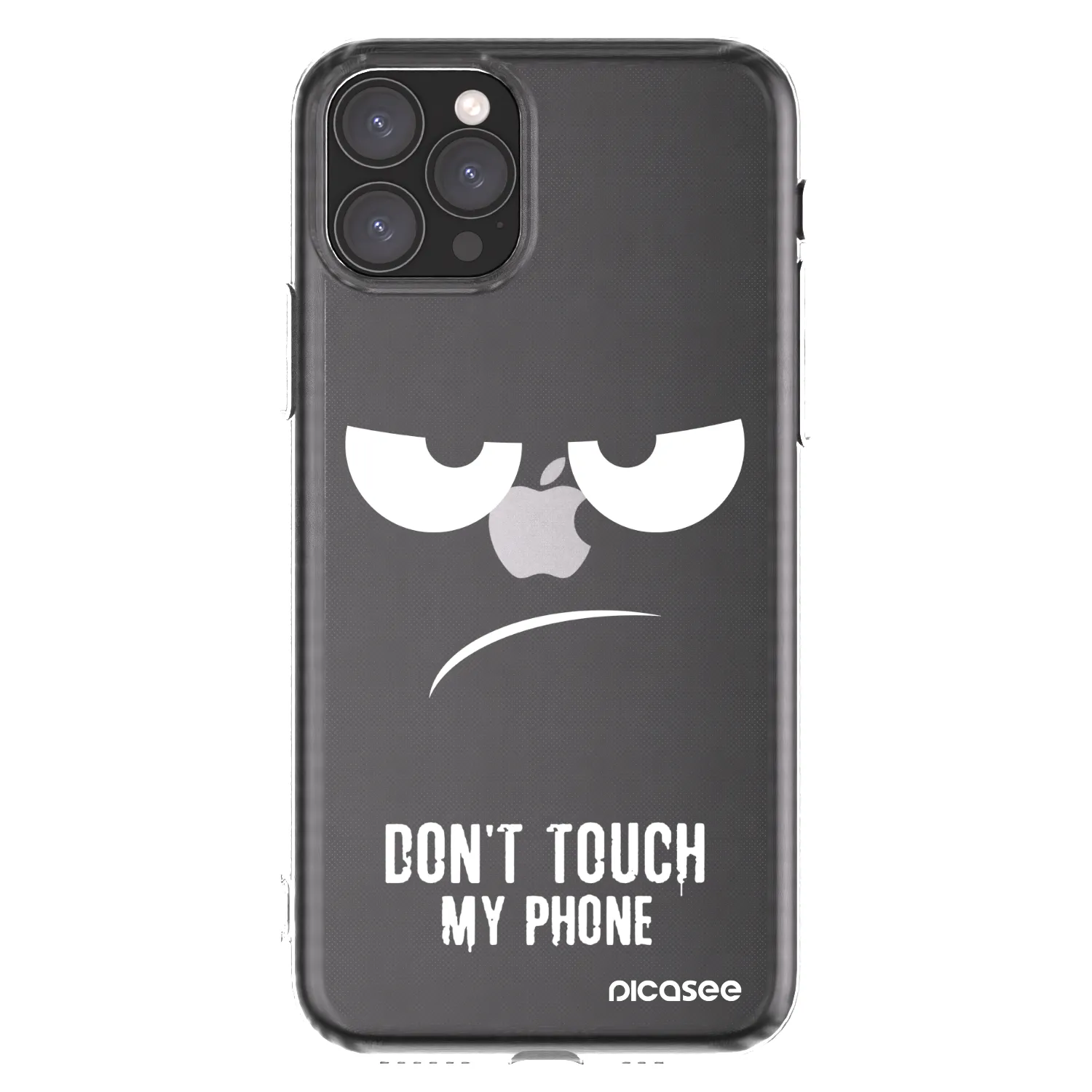 Picasee silikonowe przeźroczyste etui na Apple iPhone 11 Pro - Don't Touch My Phone