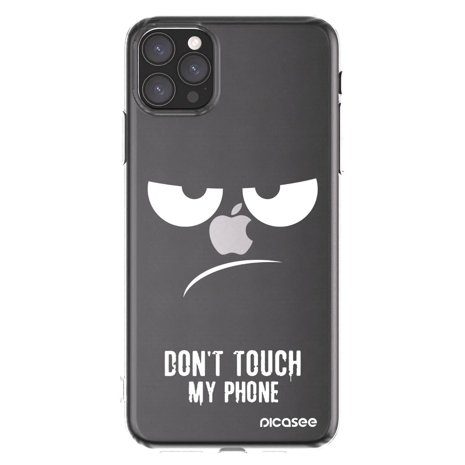 Picasee silikonowe przeźroczyste etui na Apple iPhone 11 Pro Max - Don't Touch My Phone