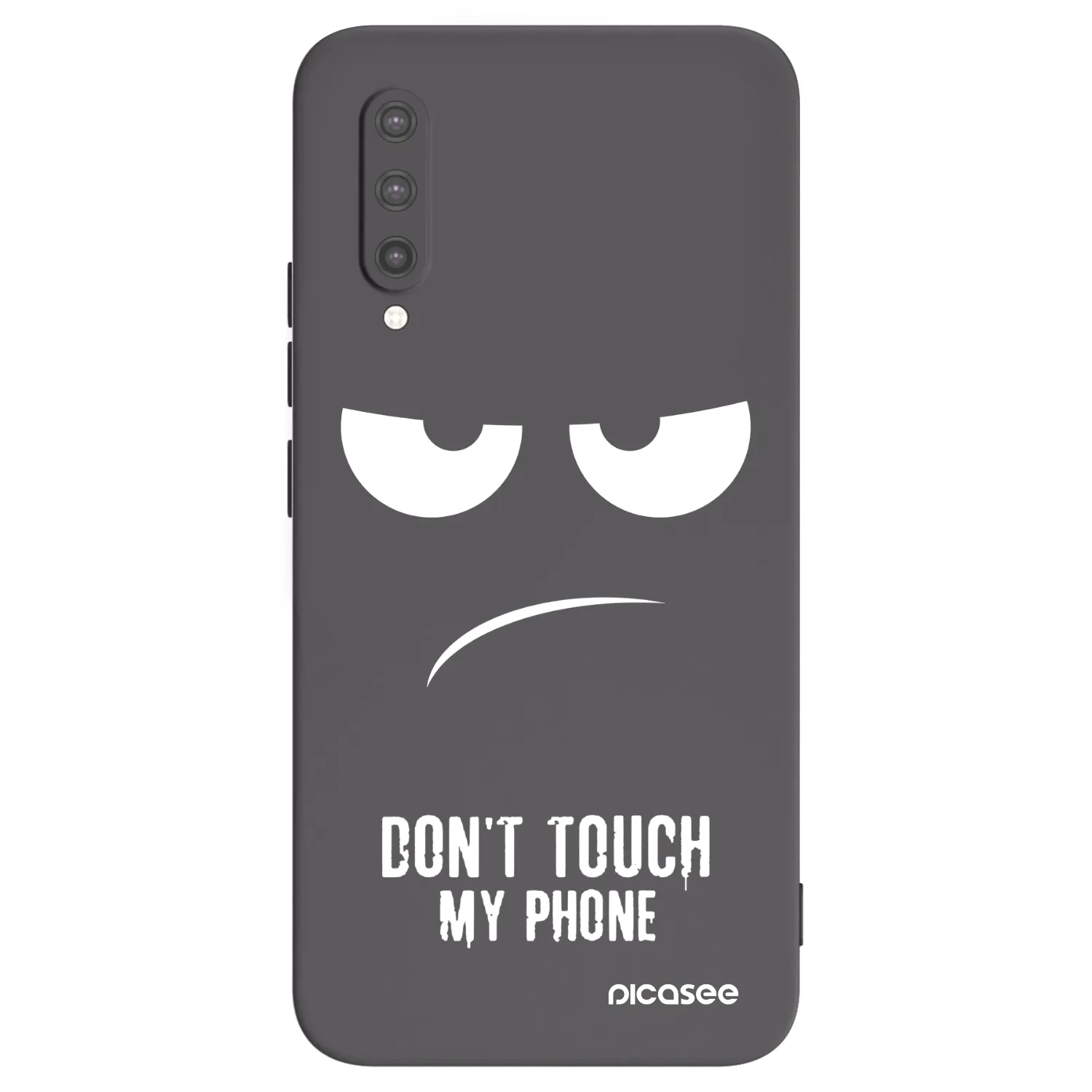 Picasee silikonowe czarne etui na Xiaomi Mi 9 Lite - Don't Touch My Phone