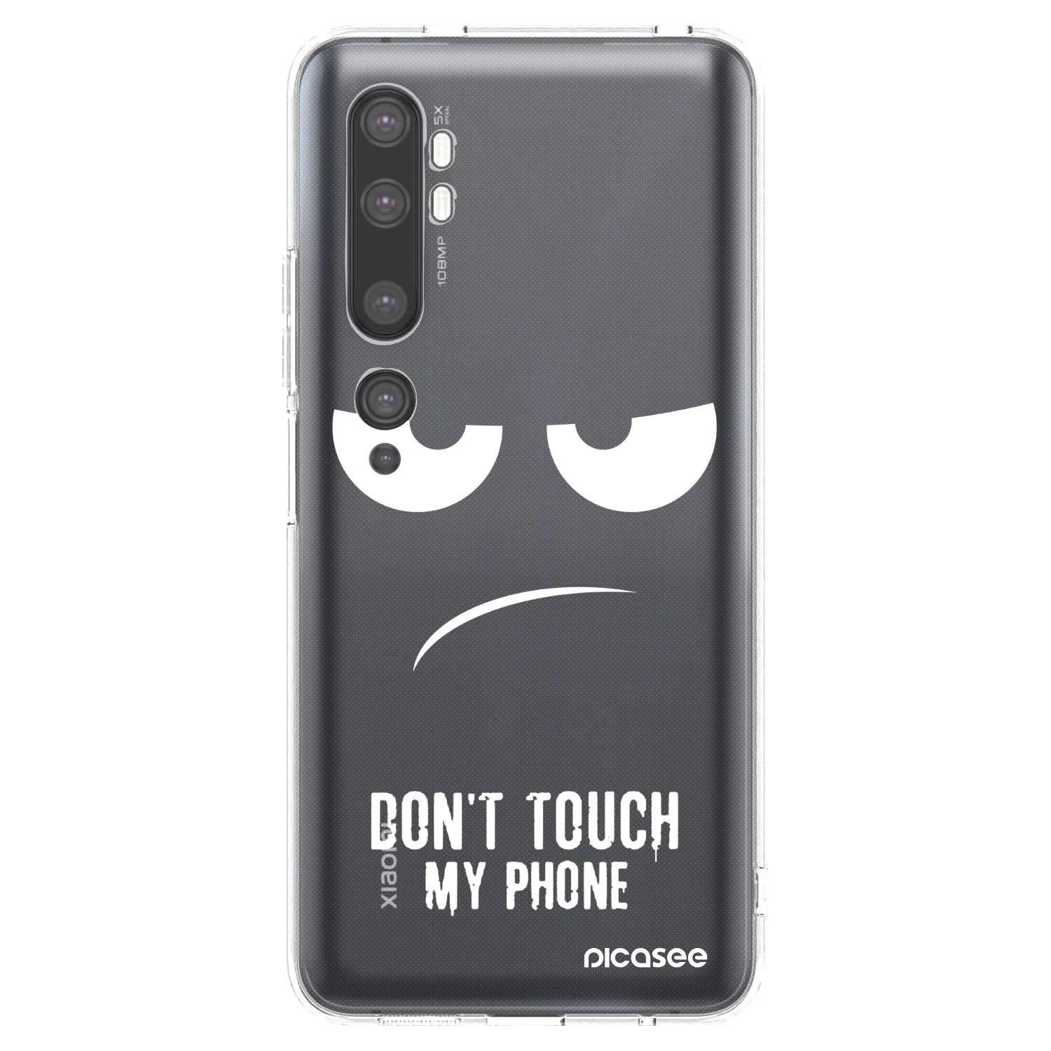 Picasee silikonowe przeźroczyste etui na Xiaomi Mi Note 10 (Pro) - Don't Touch My Phone