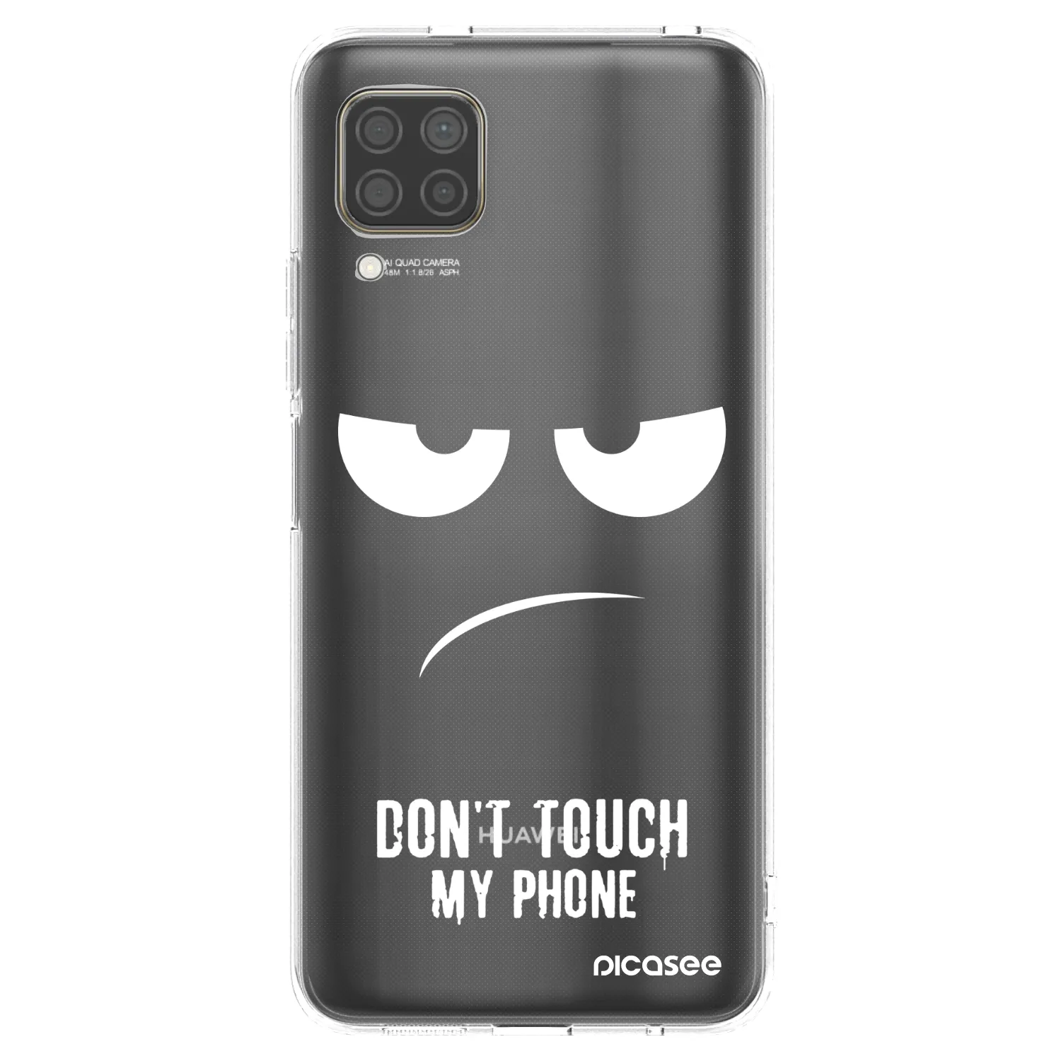 Picasee silikonowe przeźroczyste etui na Huawei P40 Lite - Don't Touch My Phone