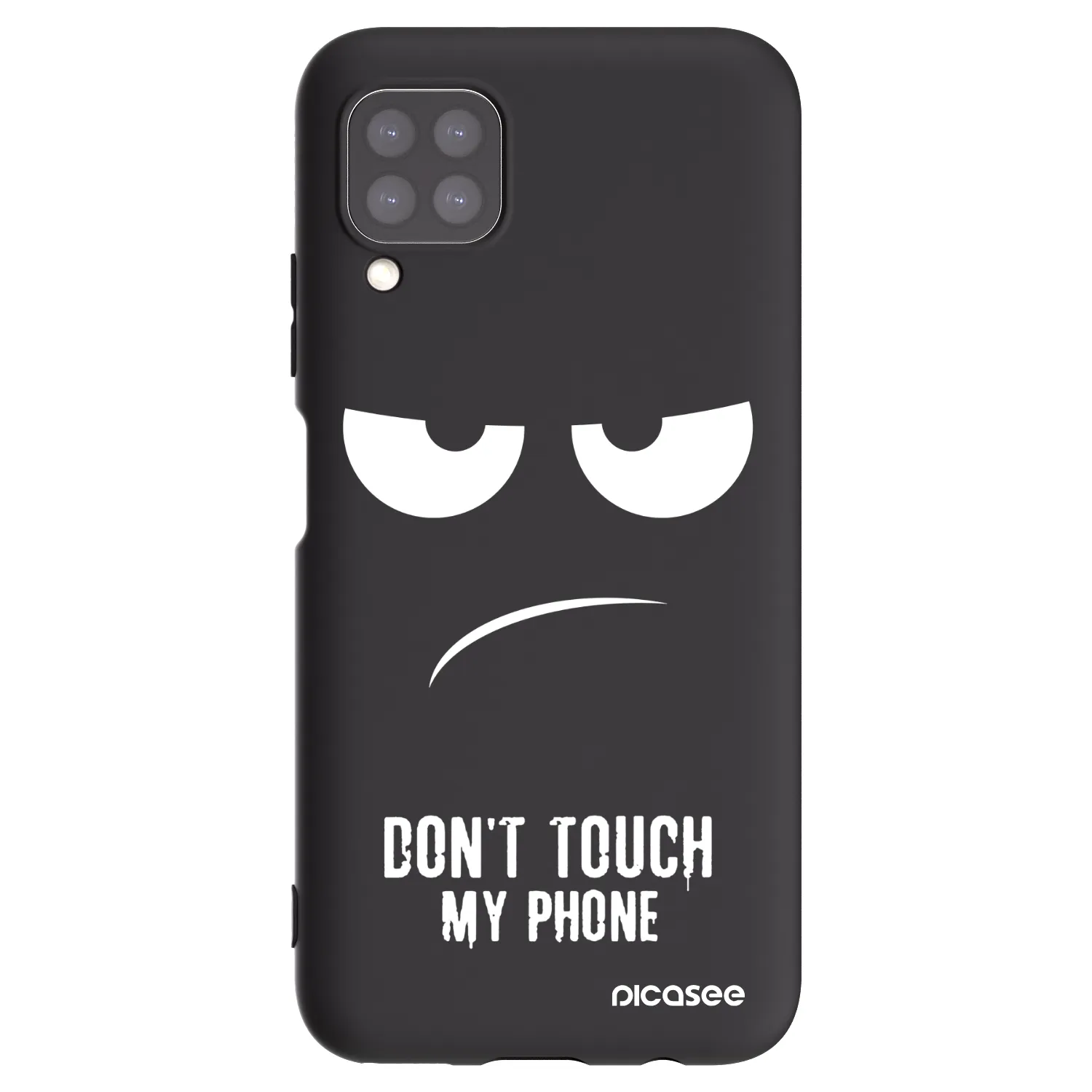 Picasee silikonowe czarne etui na Huawei P40 Lite - Don't Touch My Phone