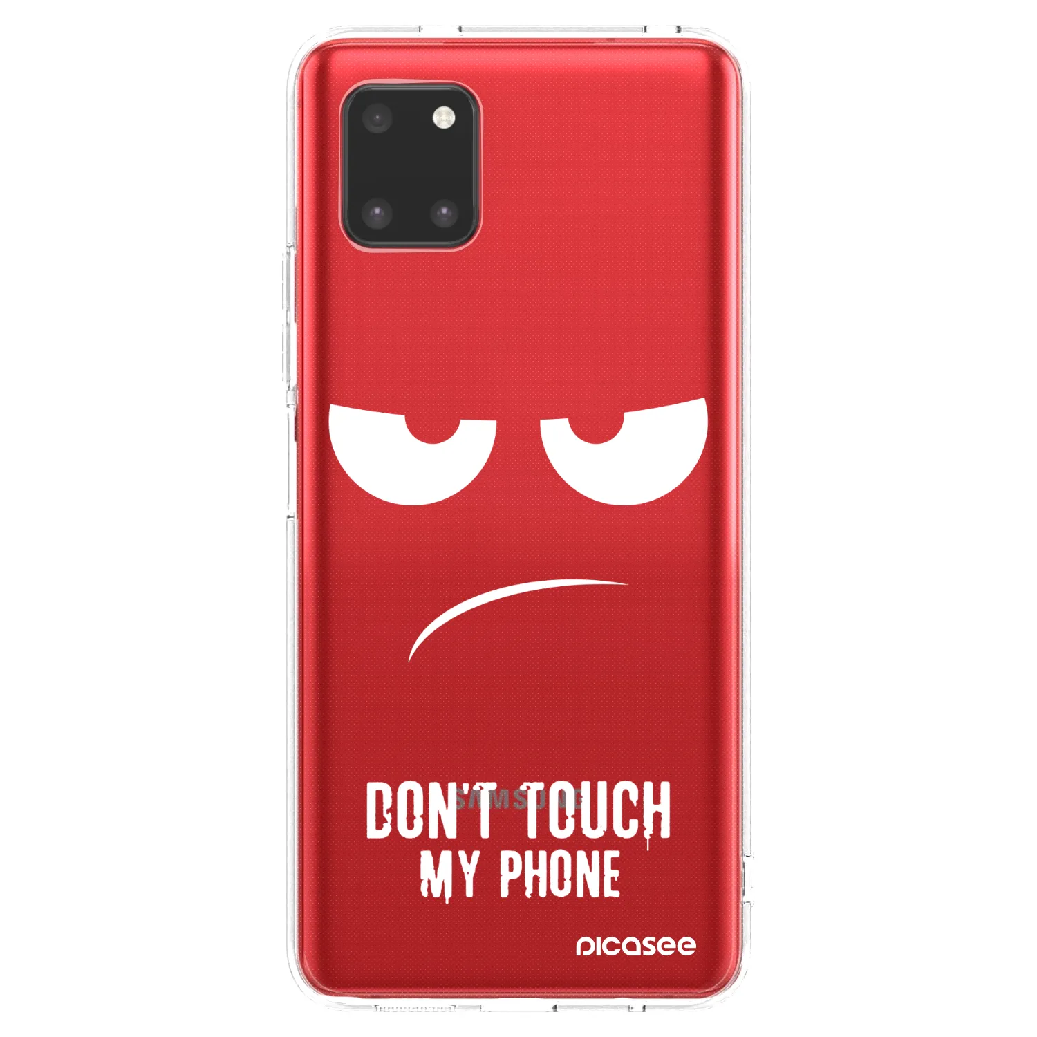 Picasee silikonowe przeźroczyste etui na Samsung Galaxy Note 10 Lite N770F - Don't Touch My Phone