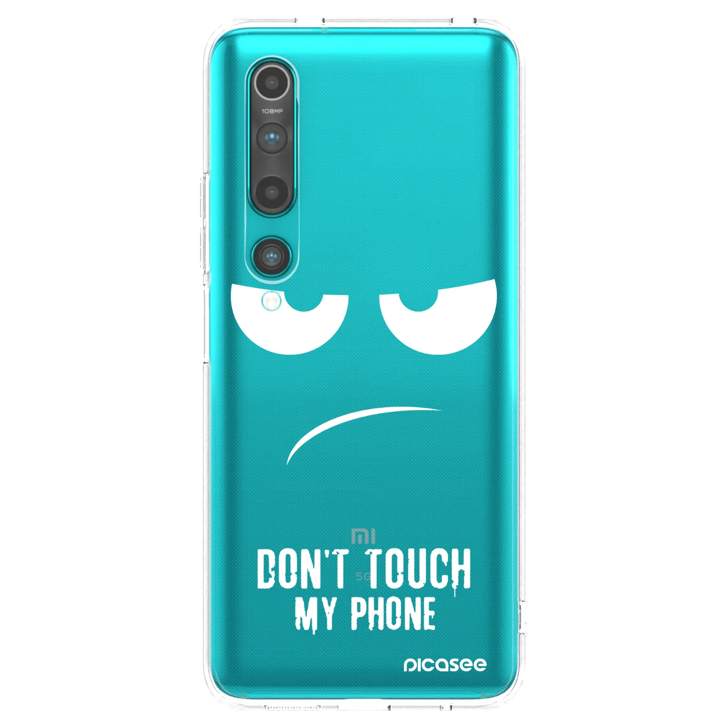 Picasee silikonowe przeźroczyste etui na Xiaomi Mi 10 - Don't Touch My Phone