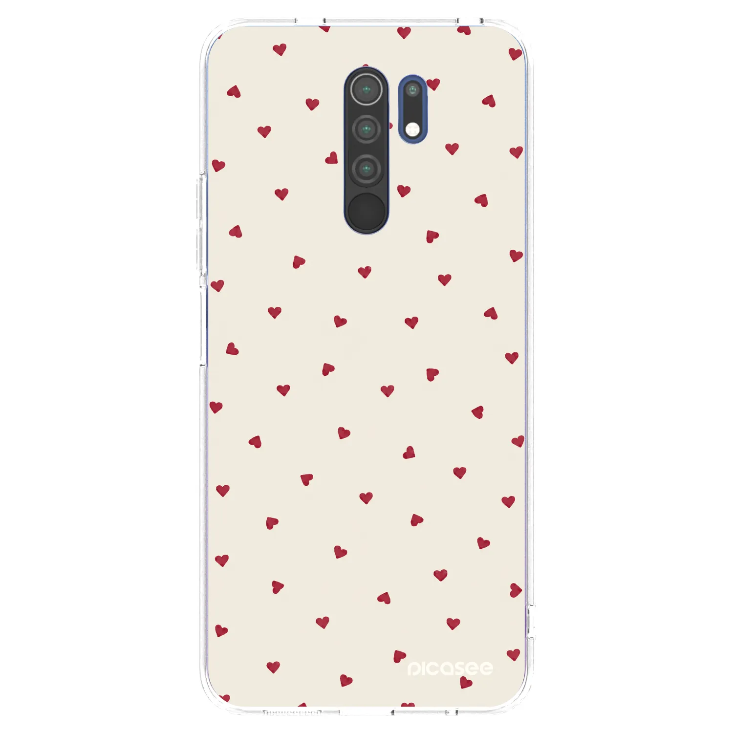 Picasee silikonowe przeźroczyste etui na Xiaomi Redmi 9 - Little Love