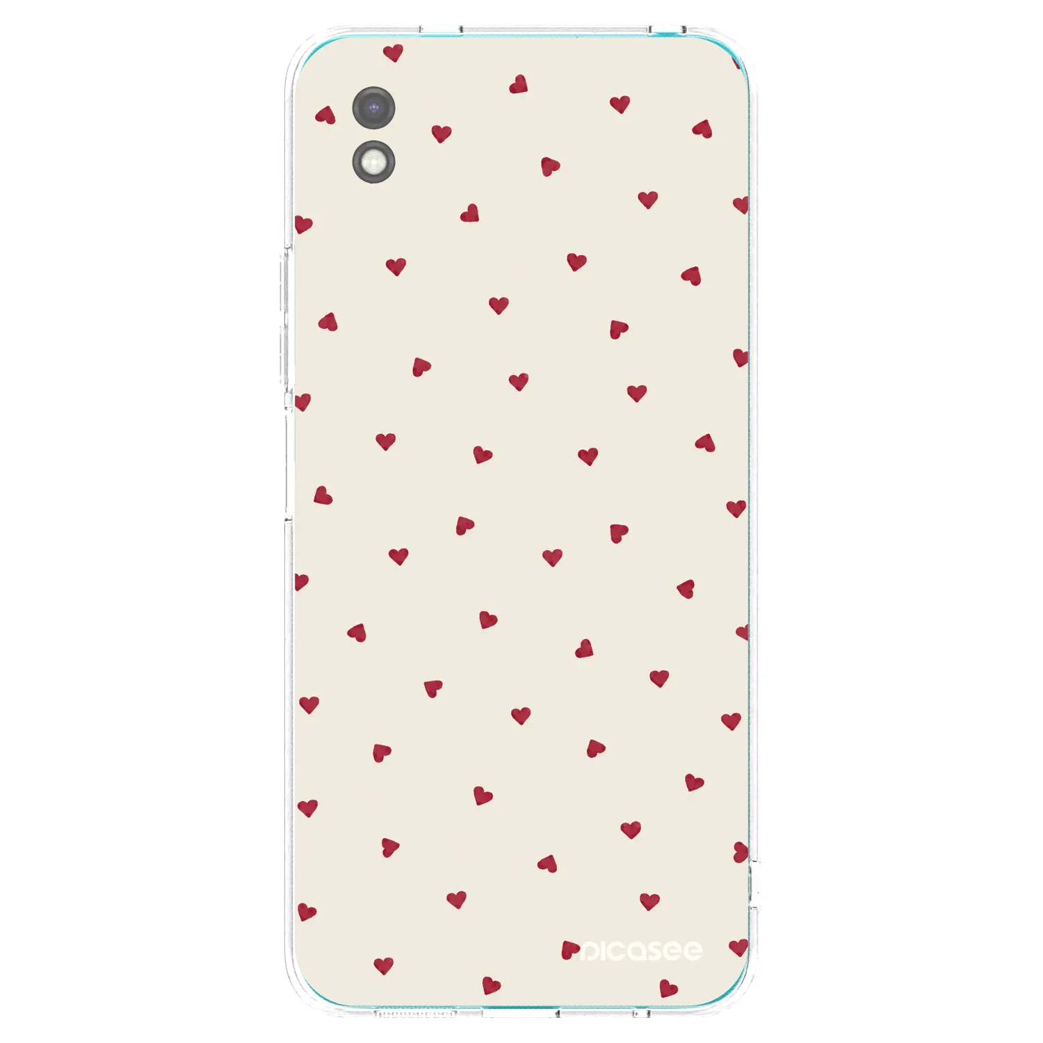 Picasee silikonowe czarne etui na Xiaomi Redmi 9A - Little Love