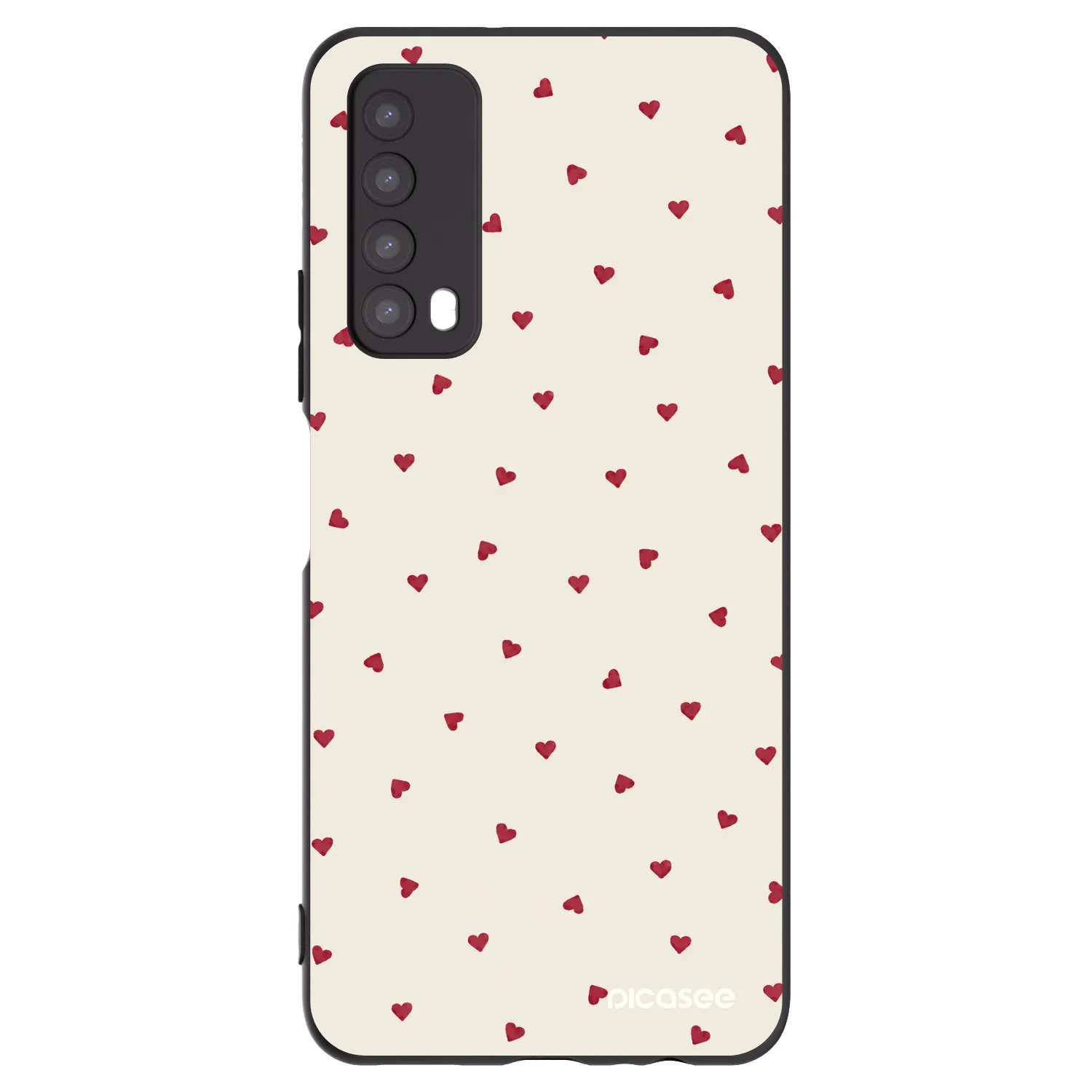 Picasee silikonowe czarne etui na Huawei P Smart 2021 - Little Love