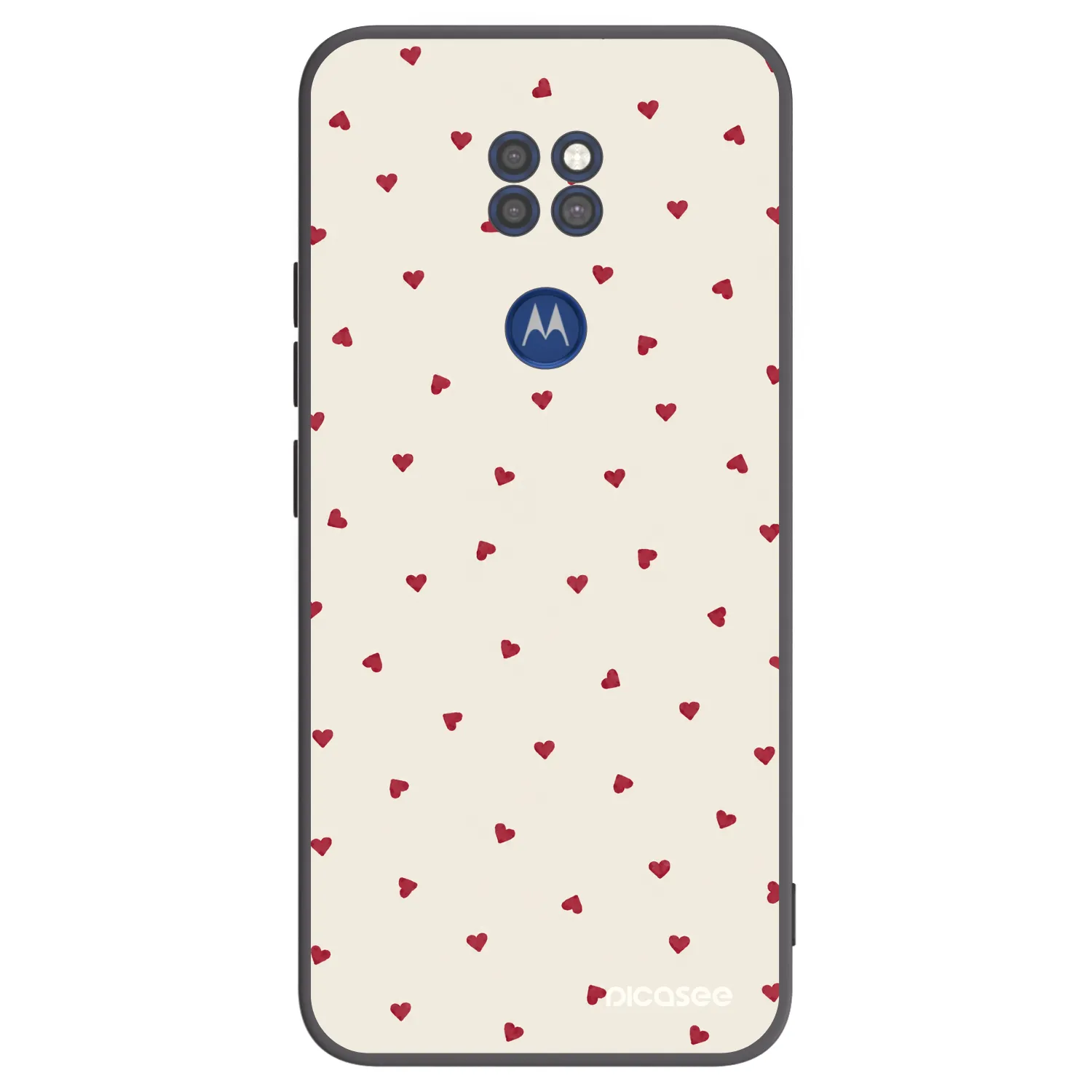 Picasee silikonowe czarne etui na Motorola Moto G9 Play - Little Love