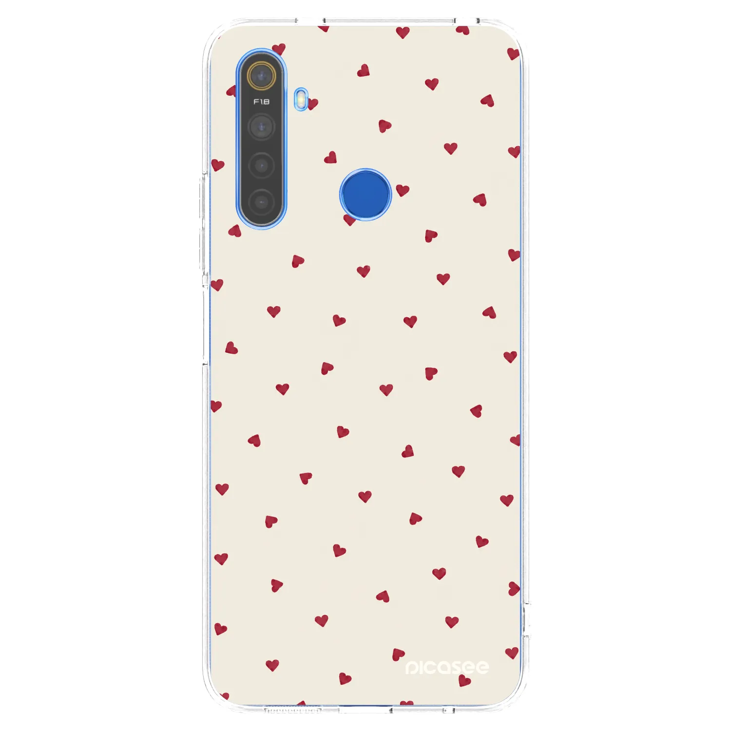 Picasee silikonowe przeźroczyste etui na Realme 5 - Little Love