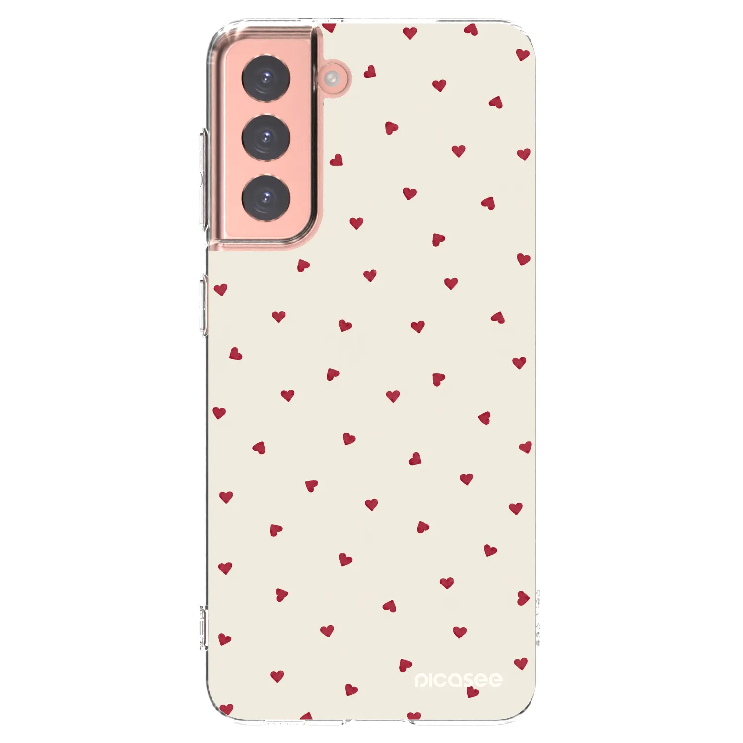 Picasee silikonowe przeźroczyste etui na Samsung Galaxy S21 5G G991B - Little Love