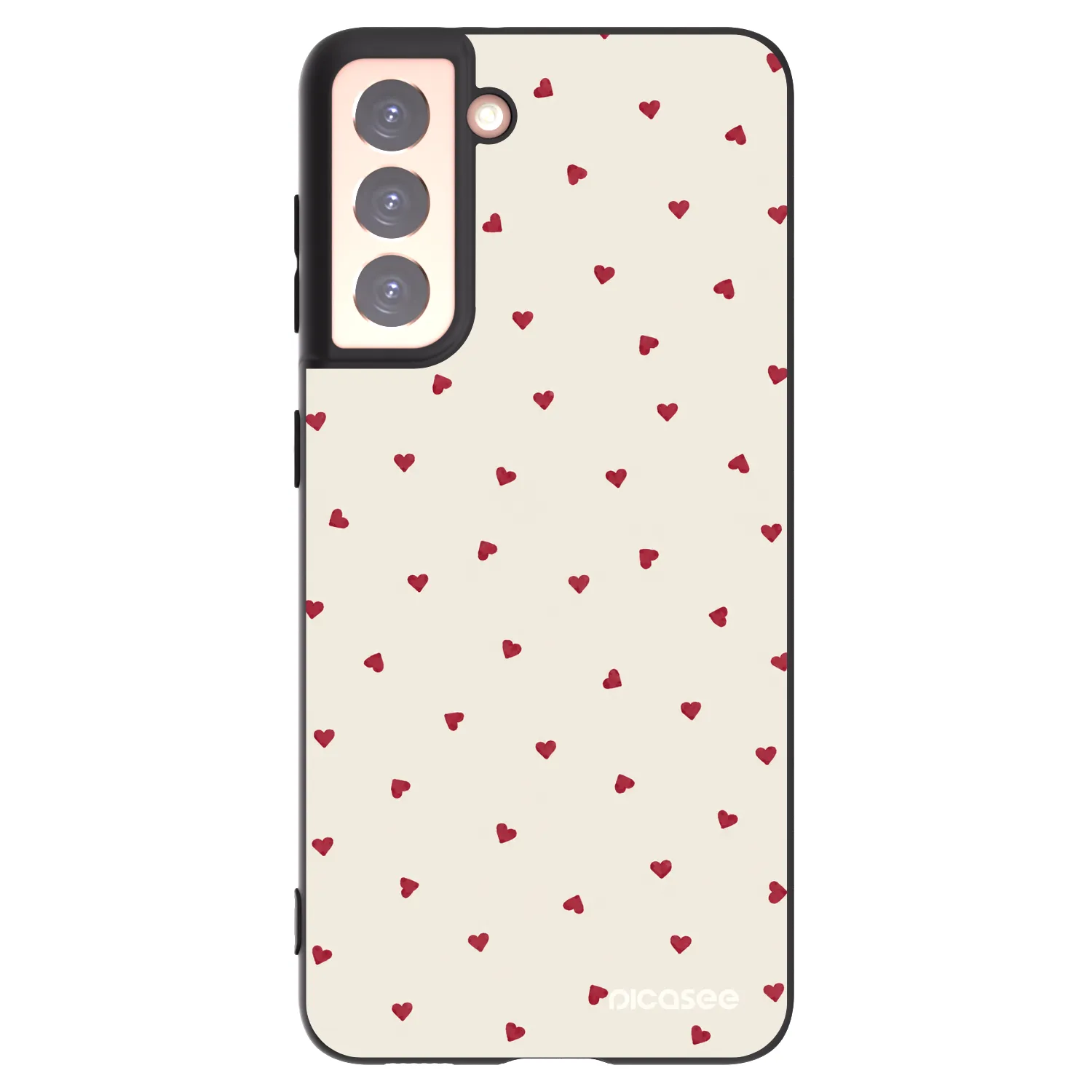 Picasee silikonowe czarne etui na Samsung Galaxy S21 5G G991B - Little Love