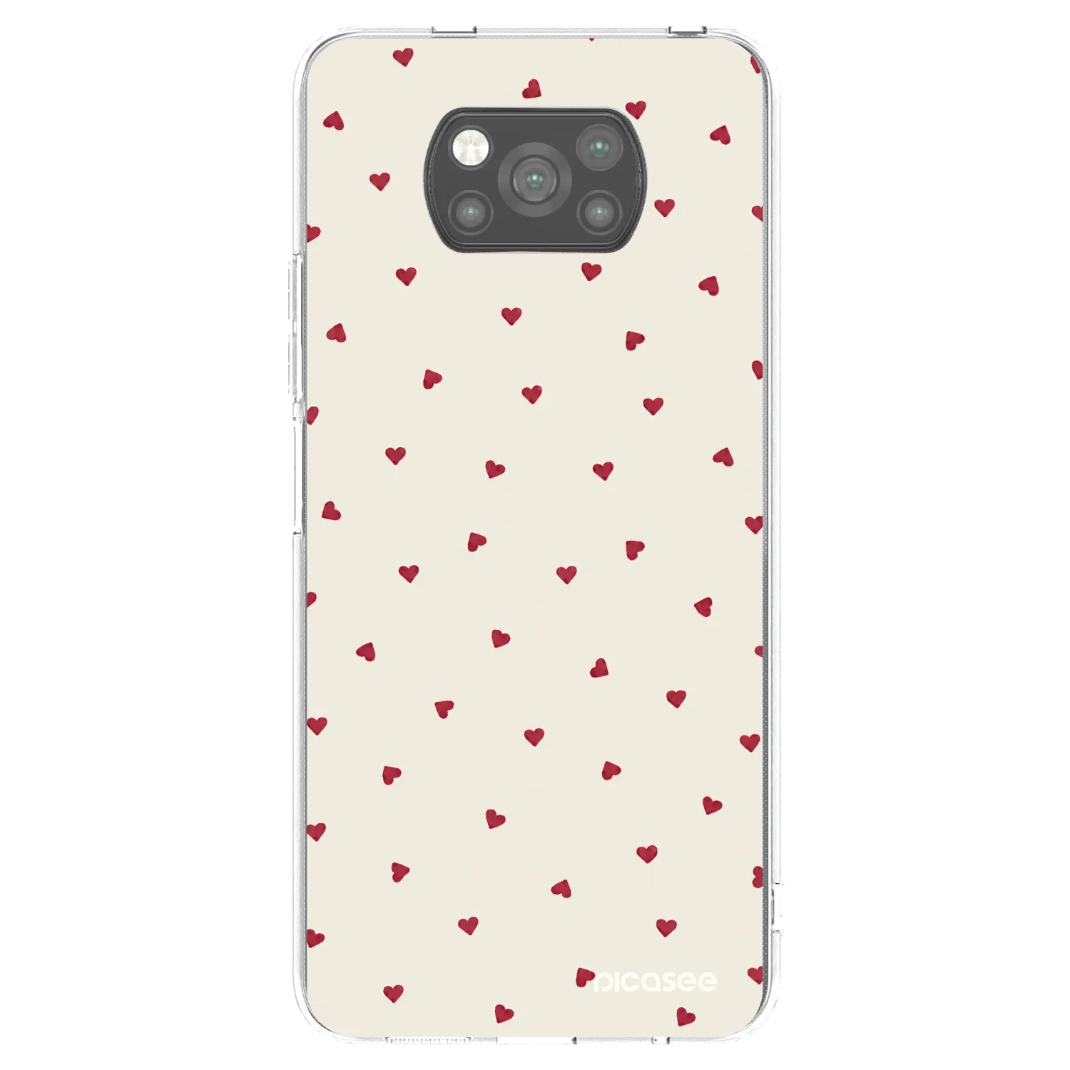Picasee silikonowe czarne etui na Xiaomi Poco X3 Pro - Little Love