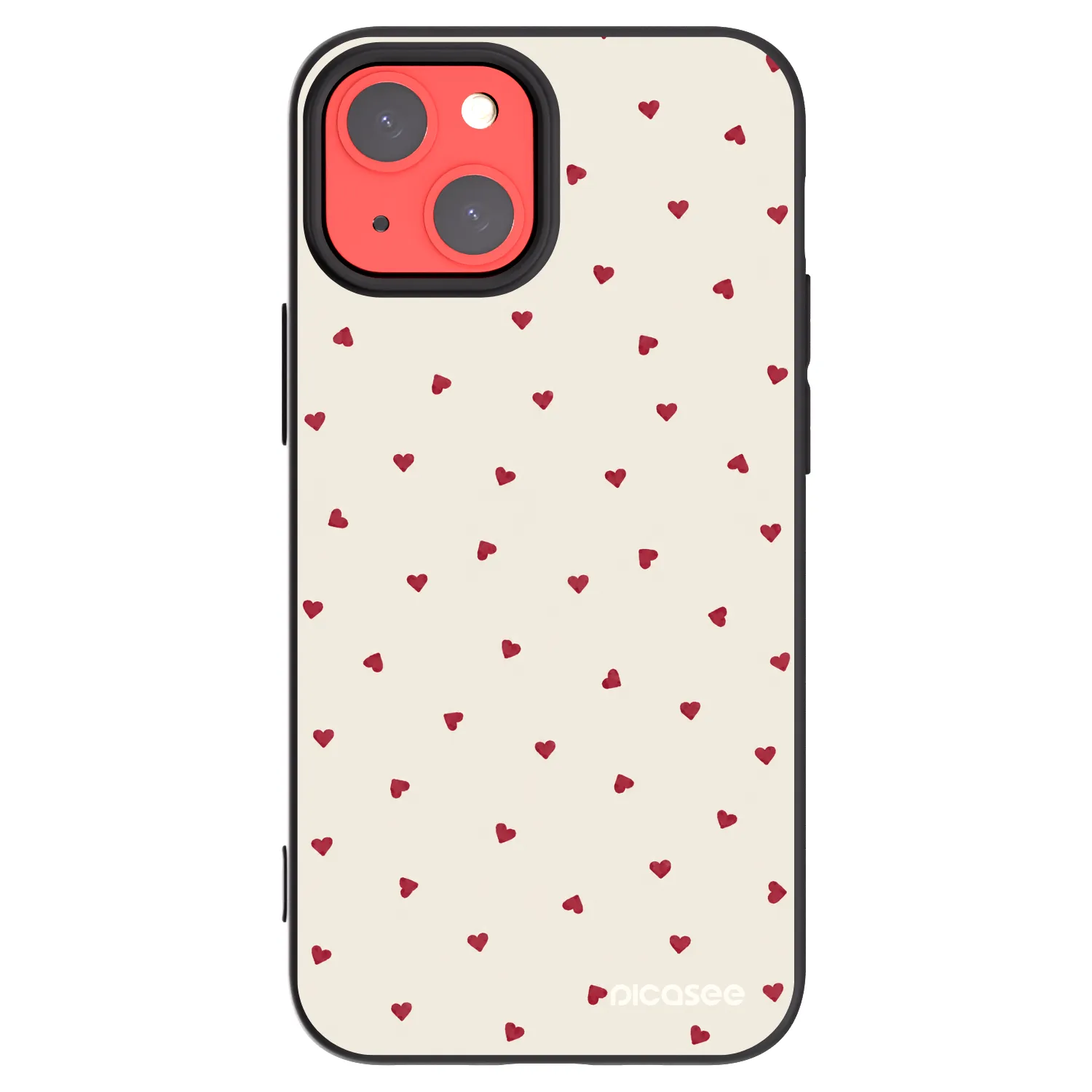 Picasee silikonowe czarne etui na Apple iPhone 13 mini - Little Love