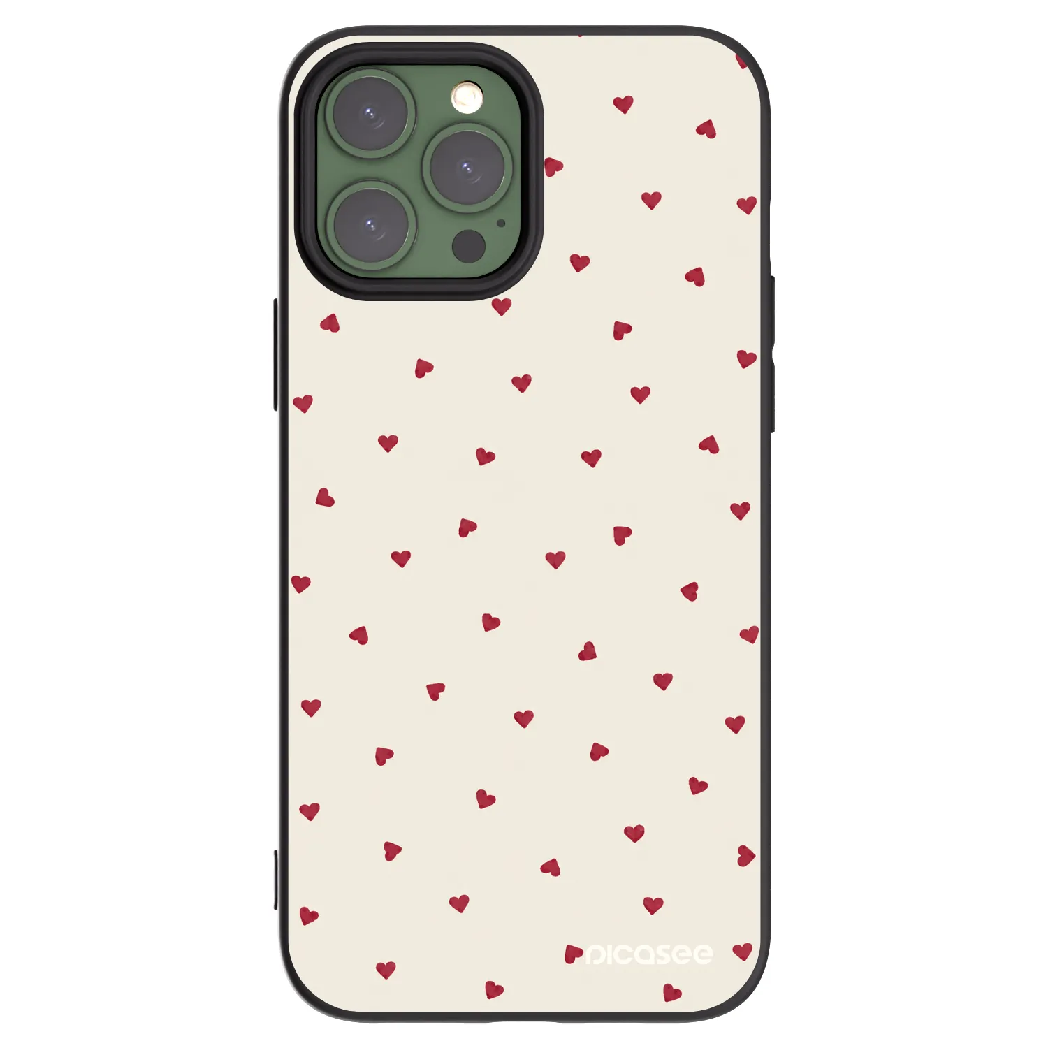 Picasee silikonowe czarne etui na Apple iPhone 13 Pro Max - Little Love