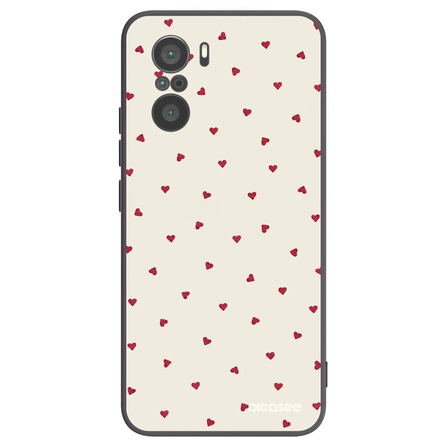 Picasee silikonowe czarne etui na Xiaomi Poco F3 - Little Love