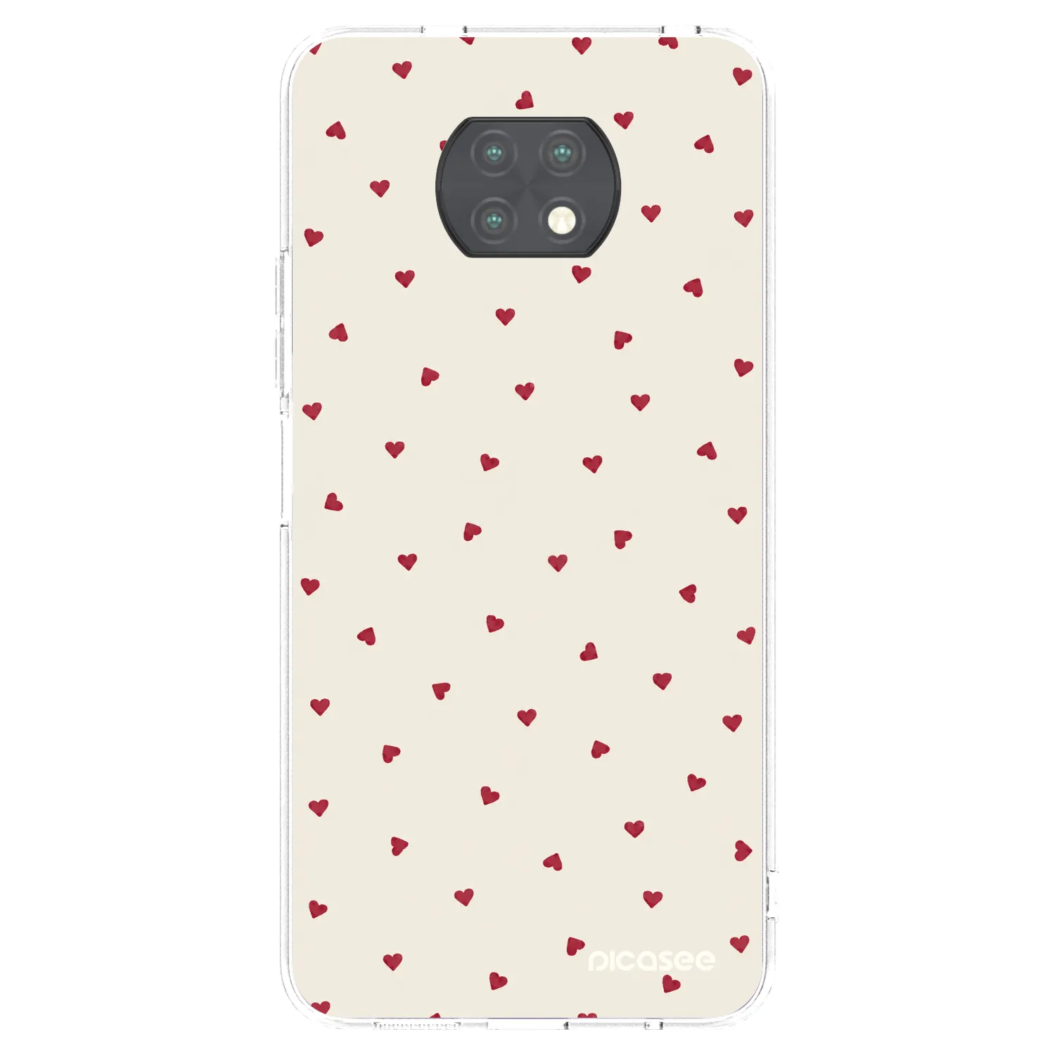 Picasee silikonowe przeźroczyste etui na Xiaomi Redmi Note 9T - Little Love
