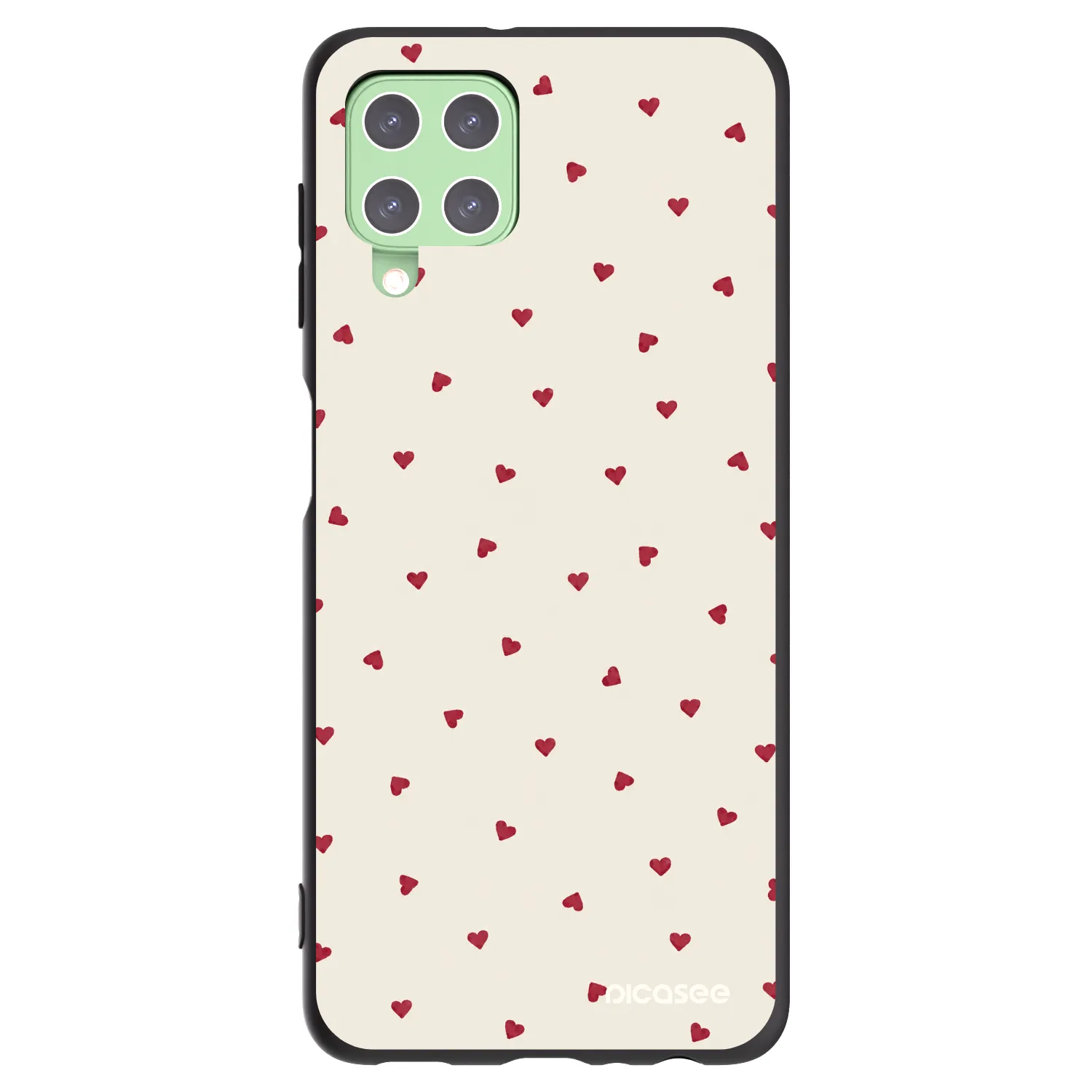 Picasee silikonowe czarne etui na Samsung Galaxy A22 A225F 4G - Little Love