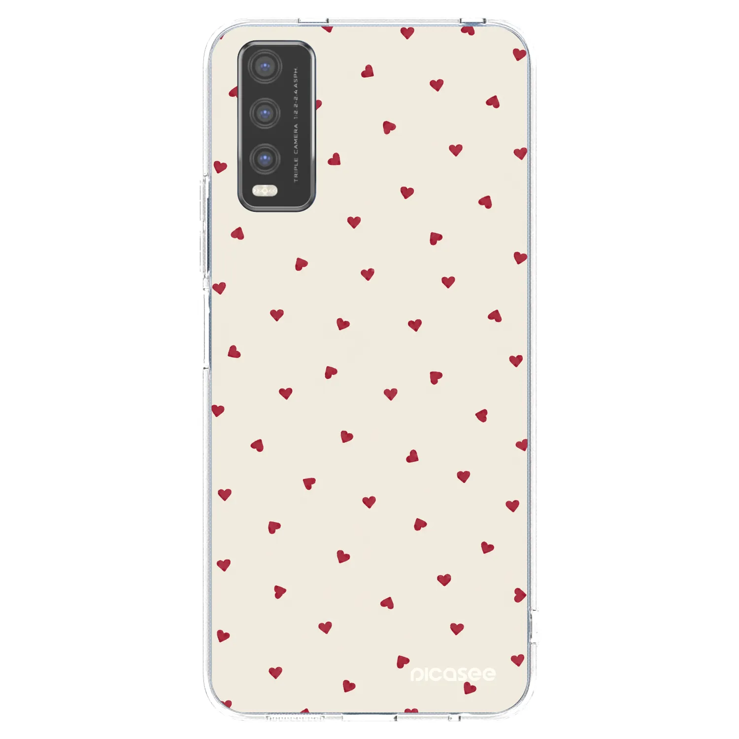 Picasee silikonowe przeźroczyste etui na Vivo Y20s - Little Love