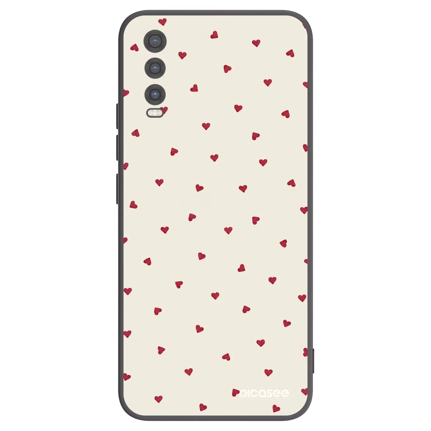 Picasee silikonowe czarne etui na Vivo Y20s - Little Love