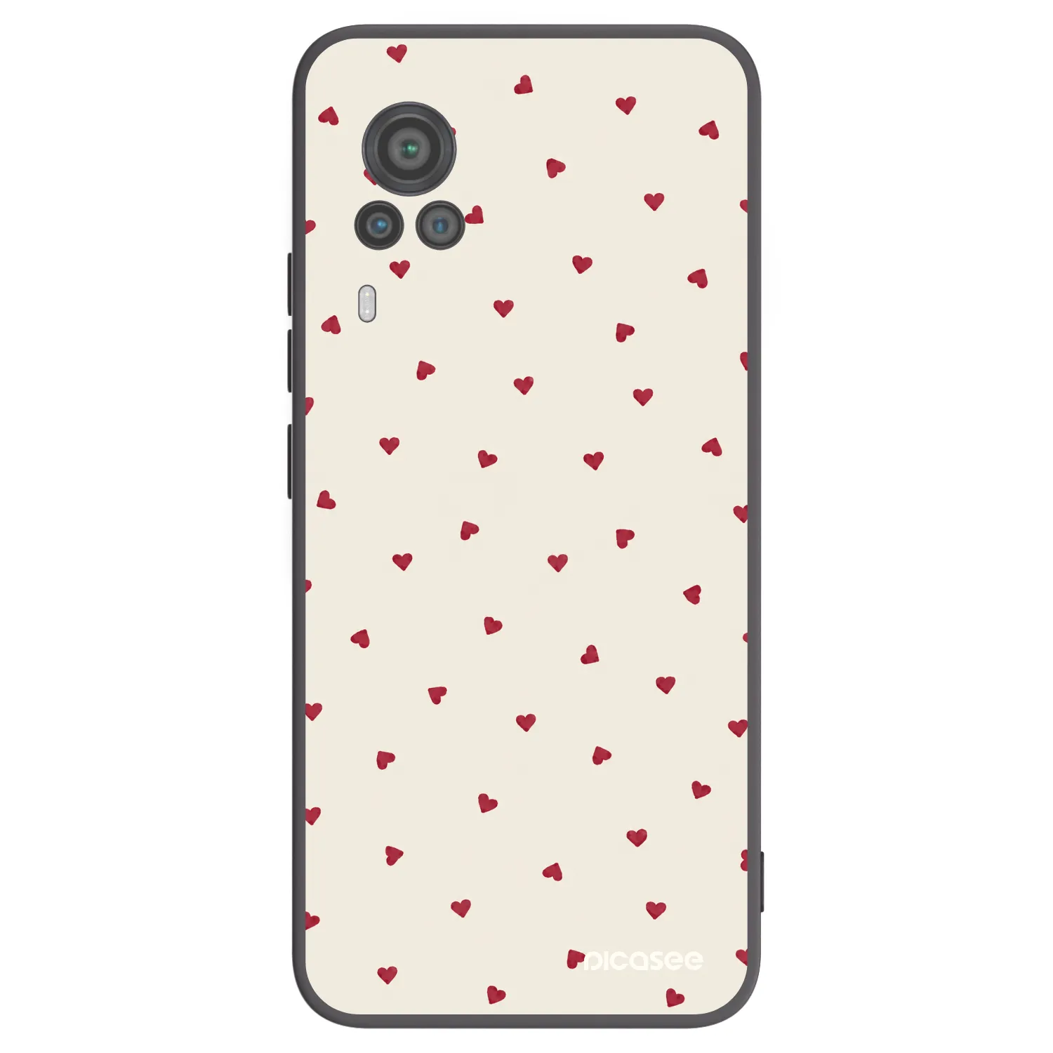 Picasee silikonowe czarne etui na Vivo X60 Pro 5G - Little Love