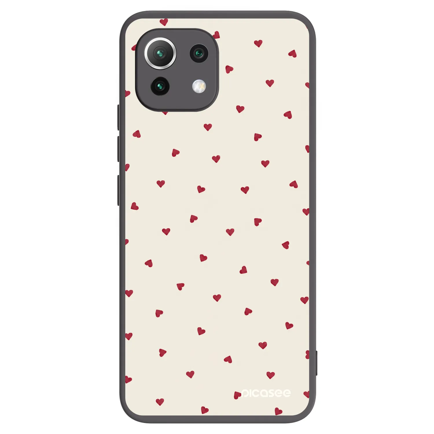 Picasee silikonowe czarne etui na Xiaomi 11 Lite 5G NE - Little Love