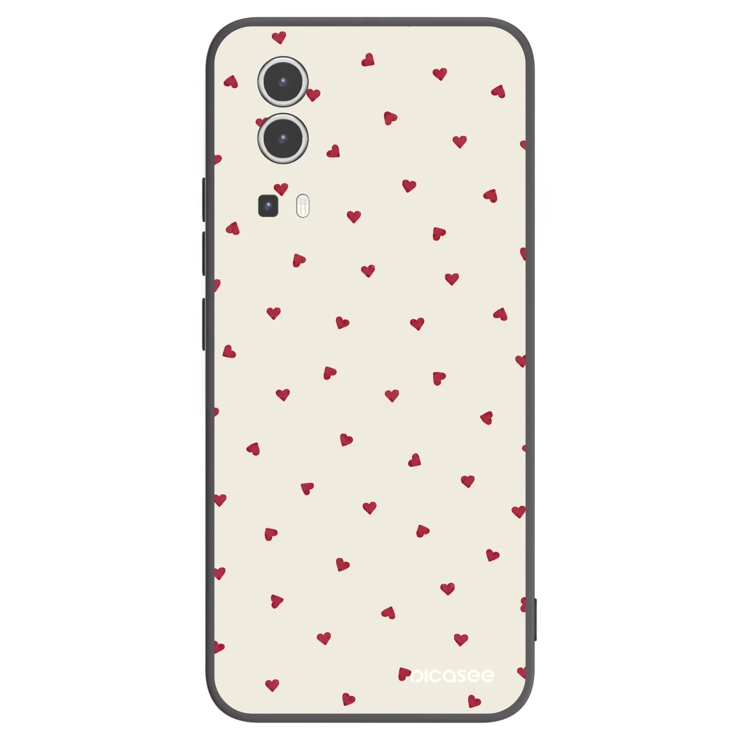 Picasee silikonowe czarne etui na Vivo Y72 5G - Little Love