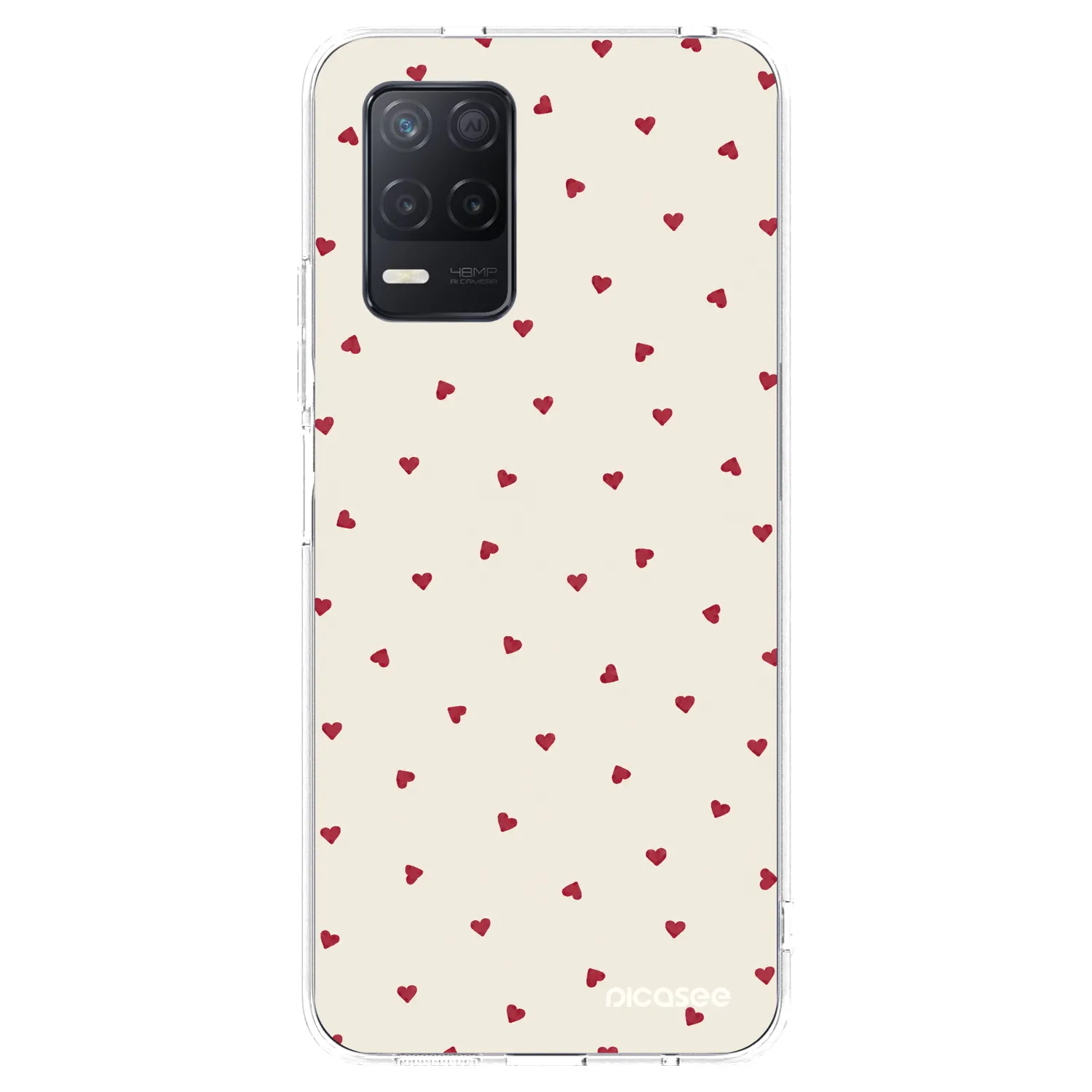 Picasee silikonowe przeźroczyste etui na Realme 8 5G - Little Love