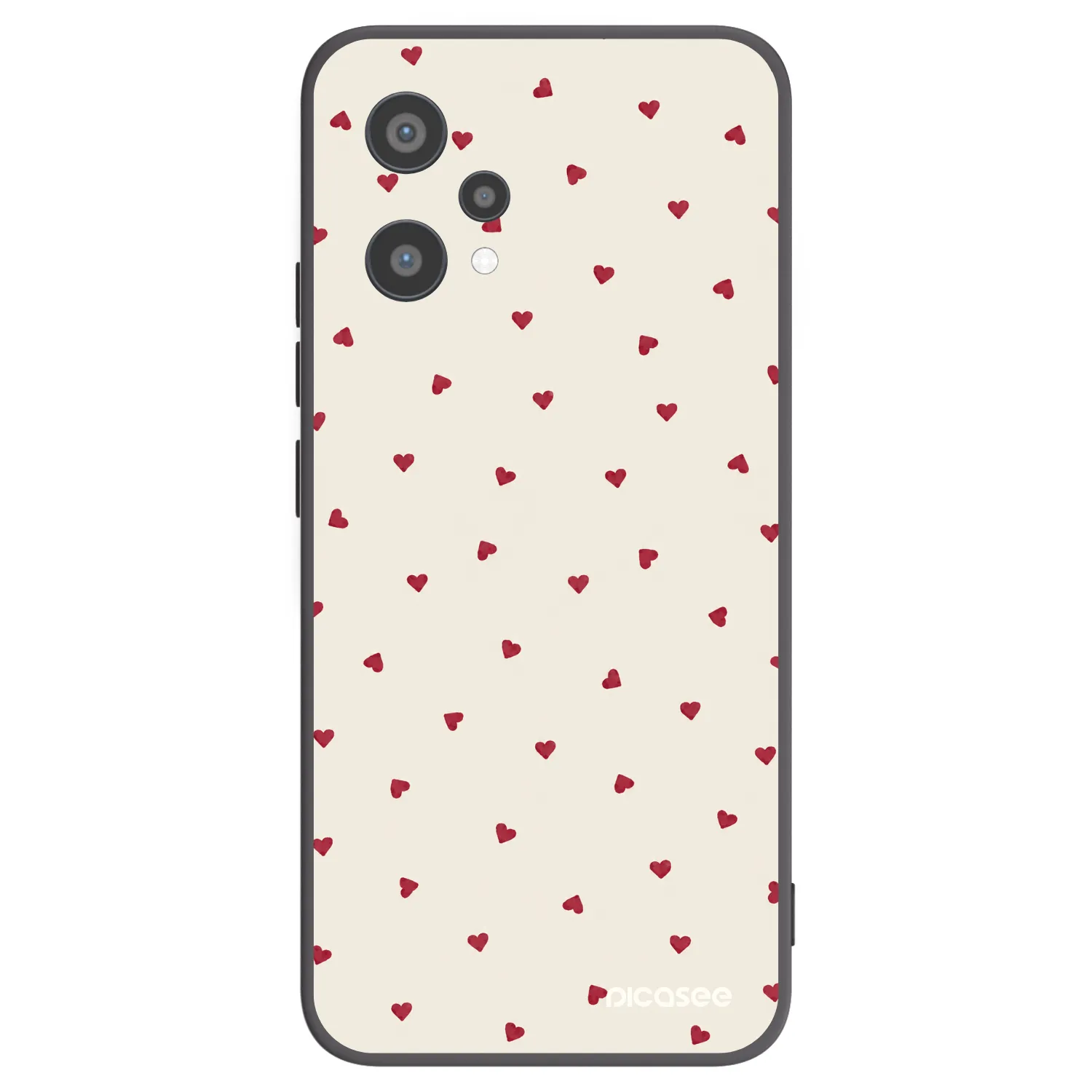 Picasee silikonowe czarne etui na Realme 9 Pro 5G - Little Love