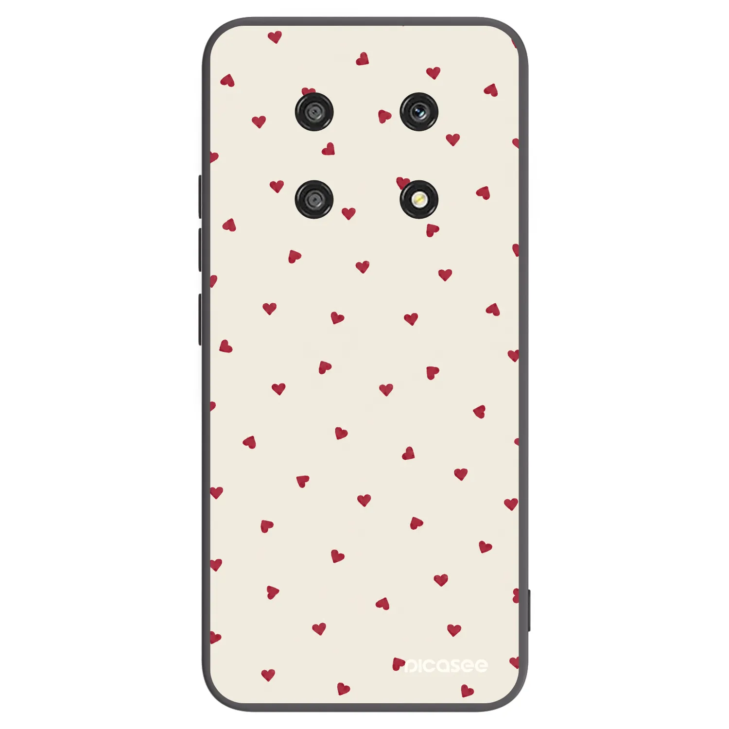 Picasee silikonowe czarne etui na Honor Magic4 Lite 5G - Little Love