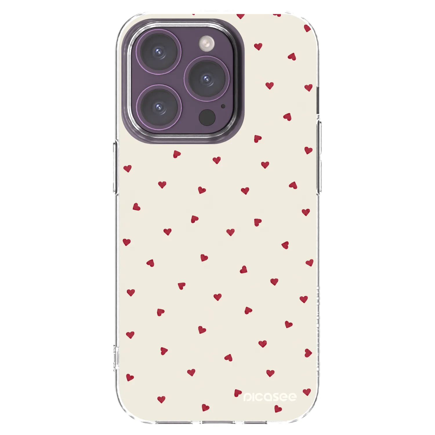 Picasee silikonowe przeźroczyste etui na Apple iPhone 14 Pro - Little Love