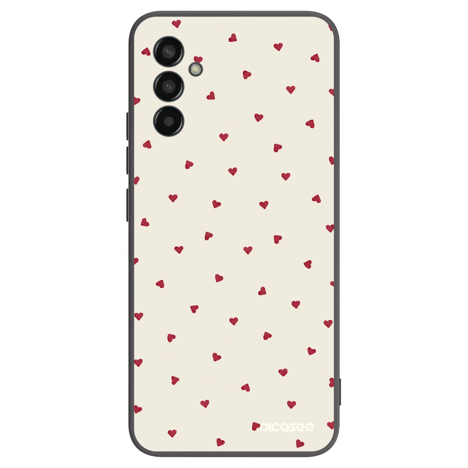 Picasee silikonowe czarne etui na Samsung Galaxy M13 M135F - Little Love