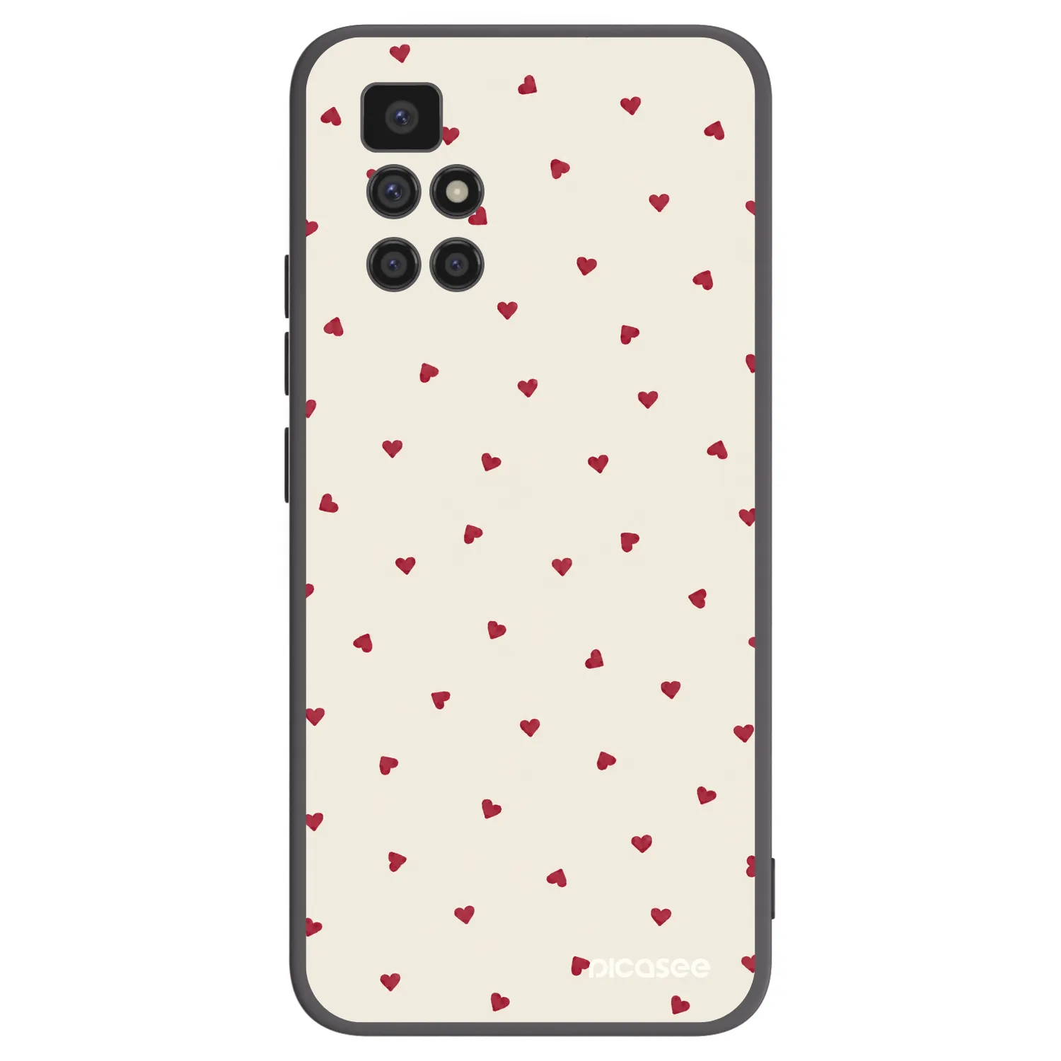 Picasee silikonowe czarne etui na Xiaomi Redmi 10 (2022) - Little Love