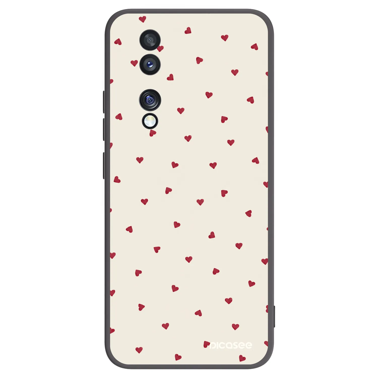 Picasee silikonowe czarne etui na Honor 70 - Little Love