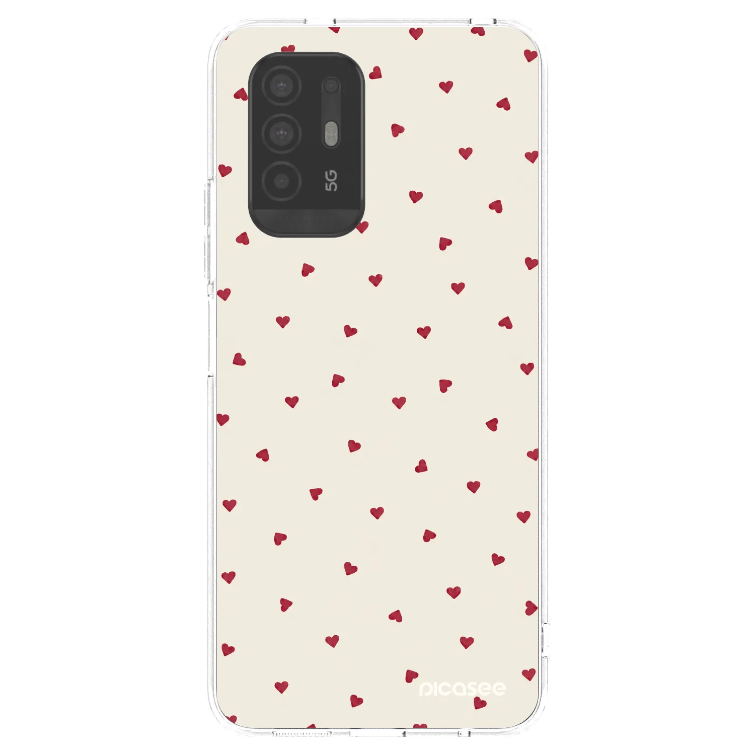 Picasee silikonowe przeźroczyste etui na OPPO A94 5G - Little Love
