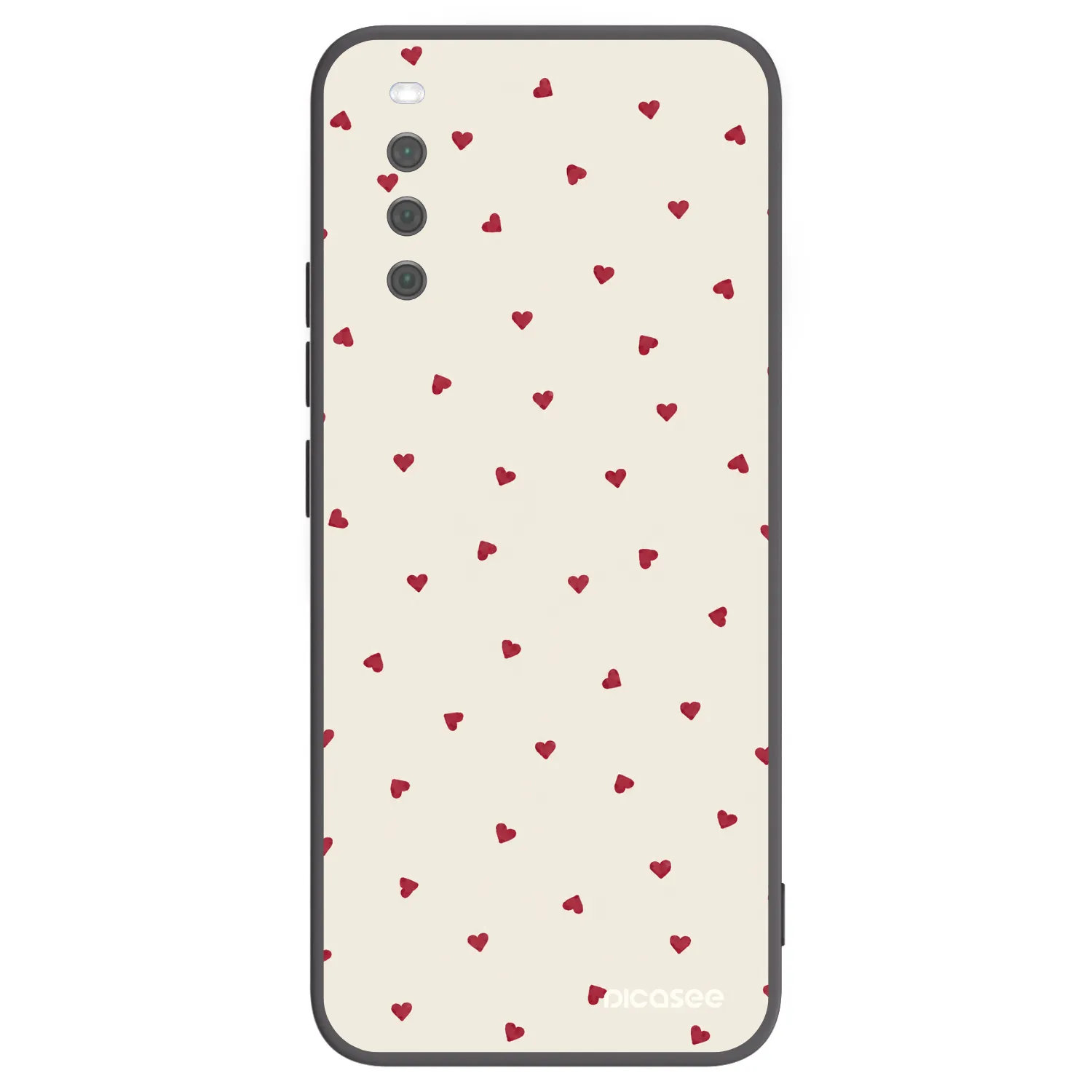 Picasee silikonowe czarne etui na Sony Xperia 10 III - Little Love
