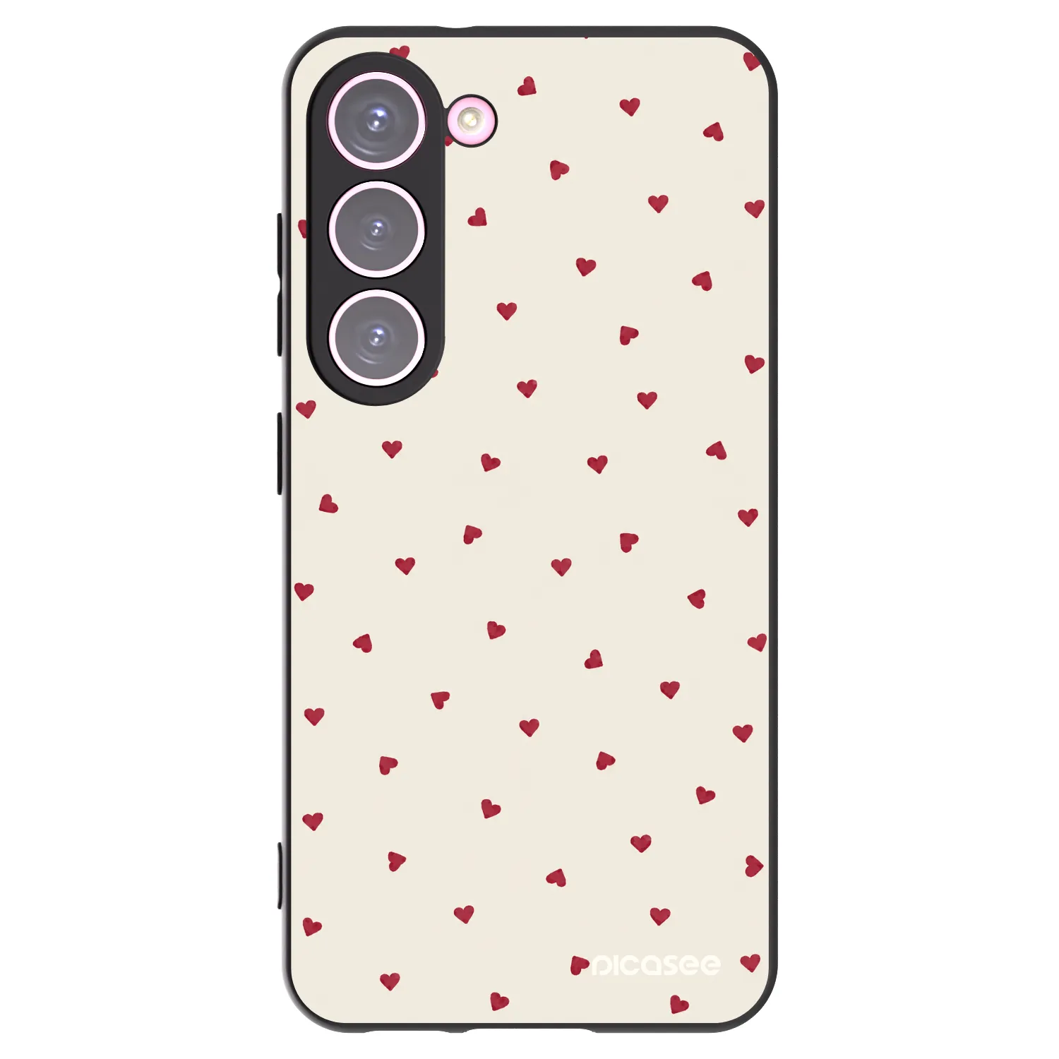 Picasee silikonowe czarne etui na Samsung Galaxy S23 5G - Little Love