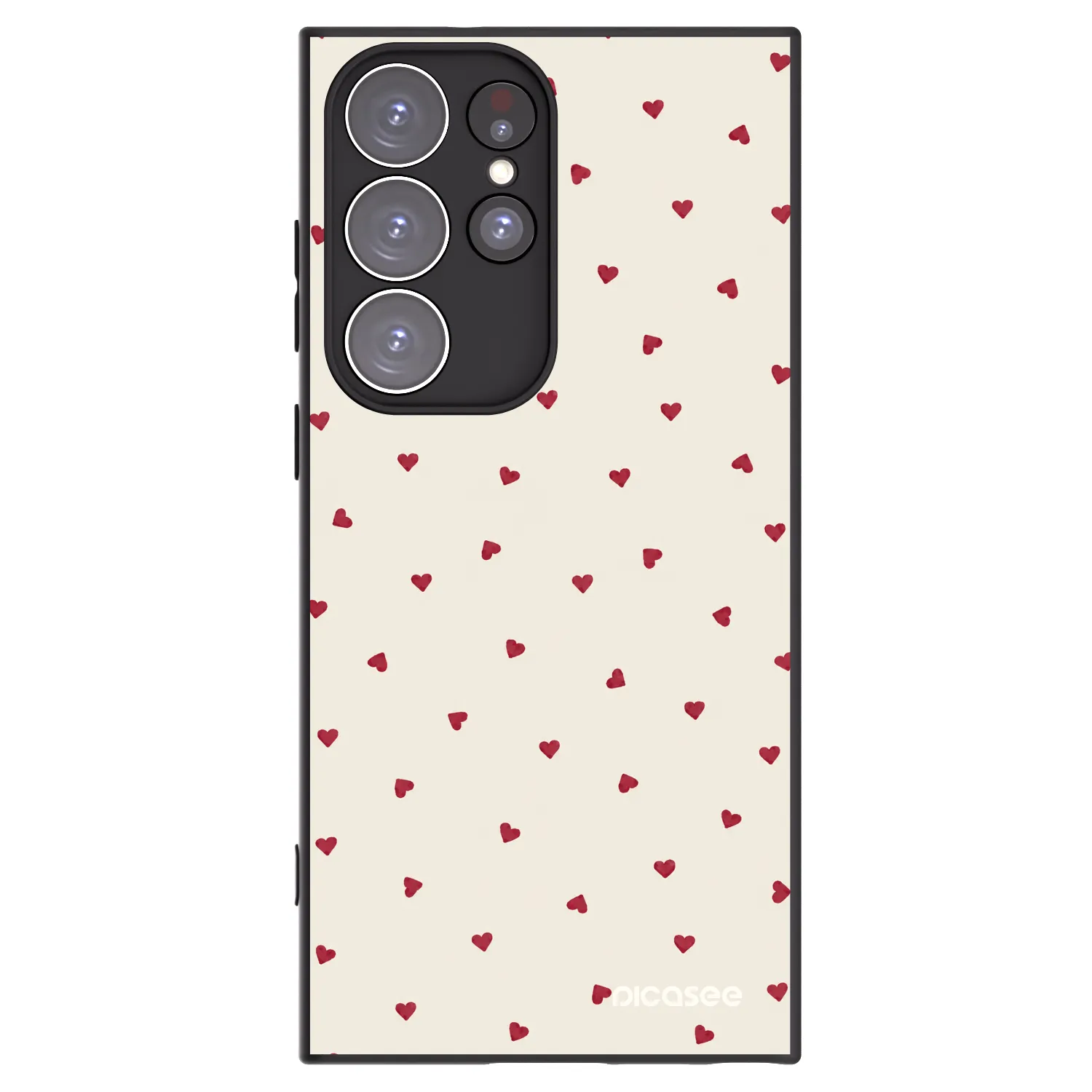 Picasee silikonowe czarne etui na Samsung Galaxy S23 Ultra 5G - Little Love