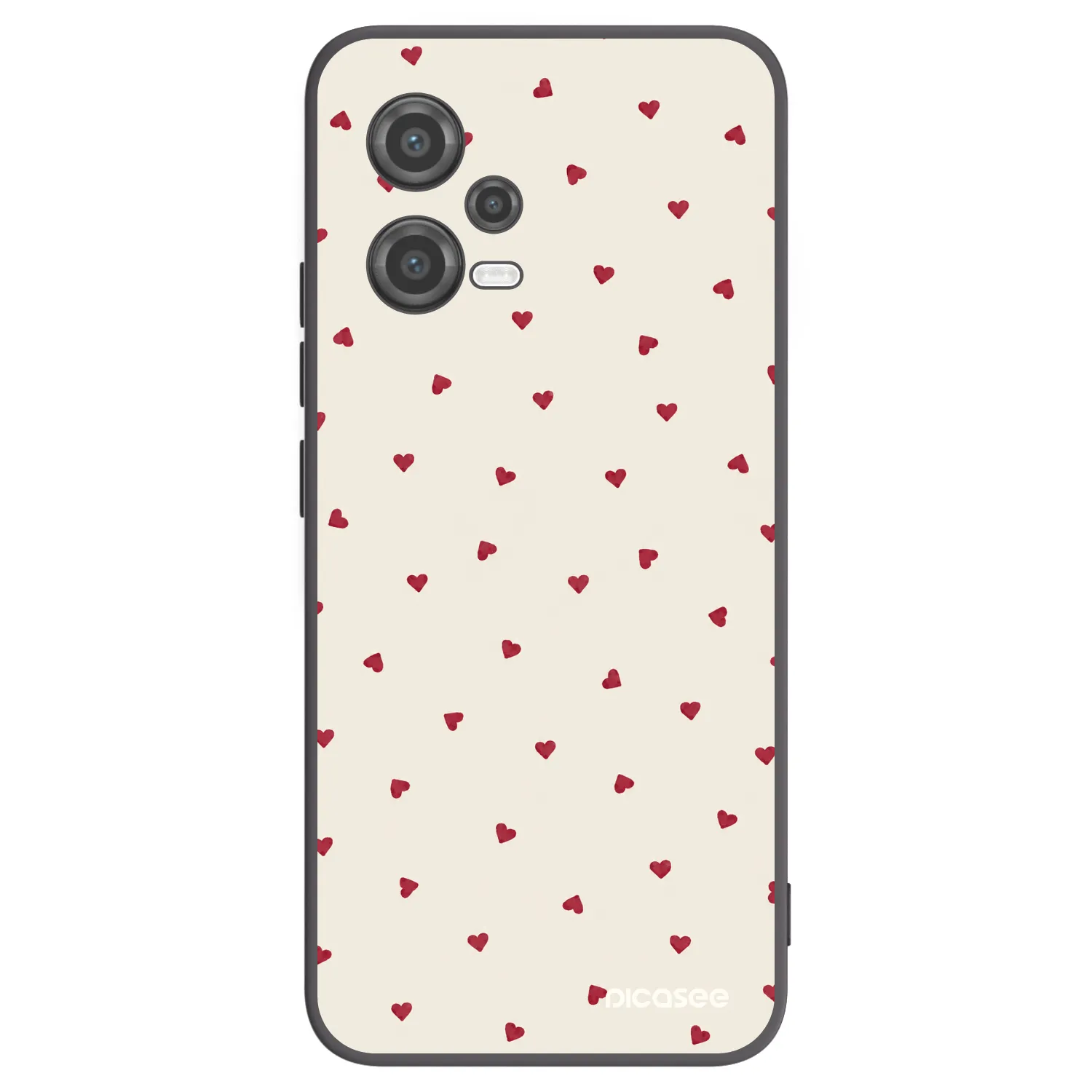 Picasee silikonowe czarne etui na Xiaomi Poco X5 - Little Love