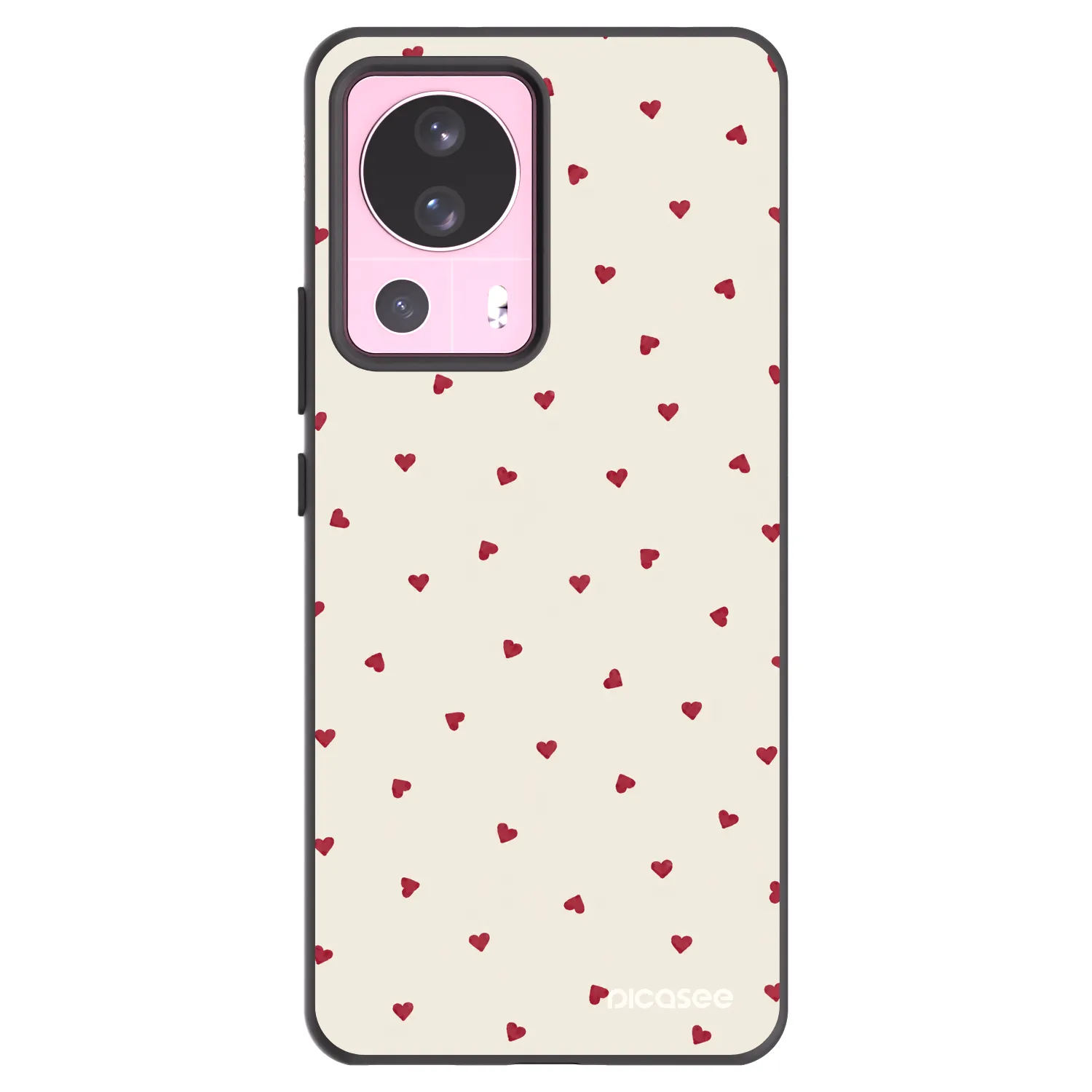 Picasee silikonowe czarne etui na Xiaomi 13 Lite - Little Love