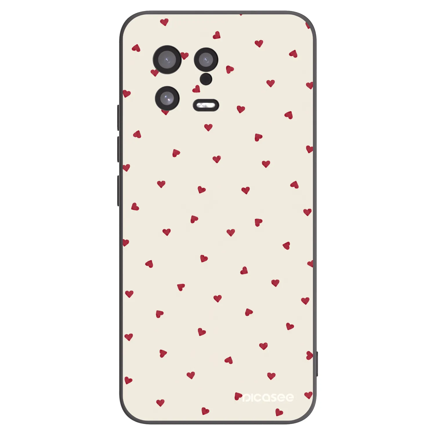 Picasee silikonowe czarne etui na Xiaomi 13 - Little Love