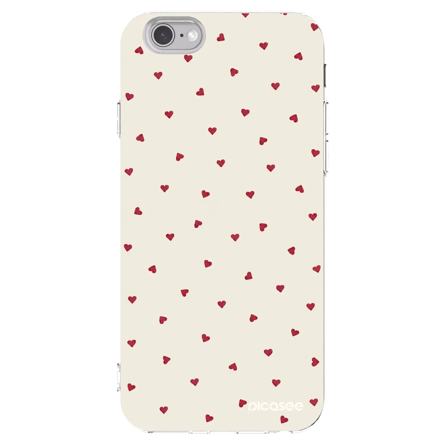 Picasee silikonowe przeźroczyste etui na Apple iPhone 6/6S - Little Love