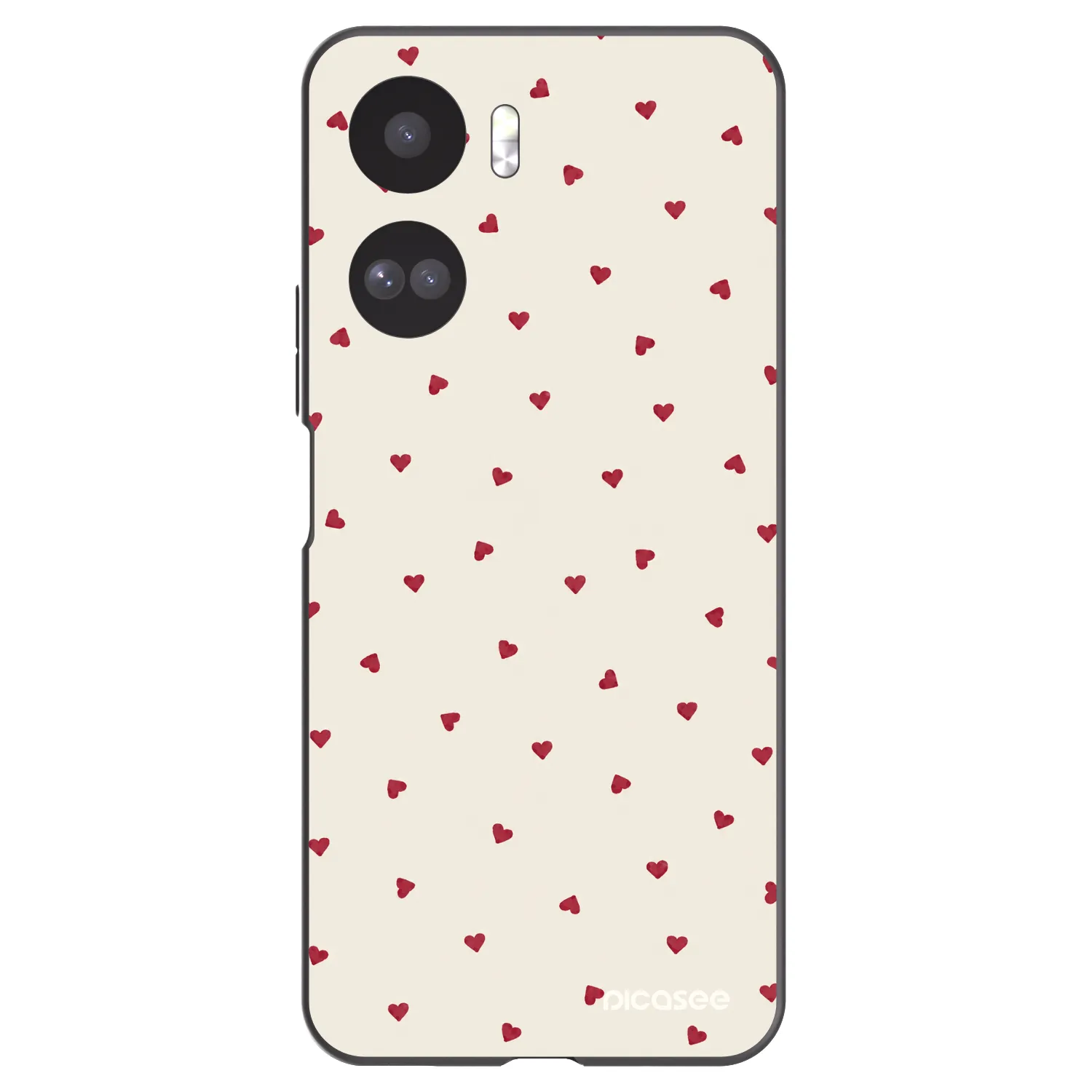 Picasee silikonowe czarne etui na Honor 90 Lite 5G - Little Love