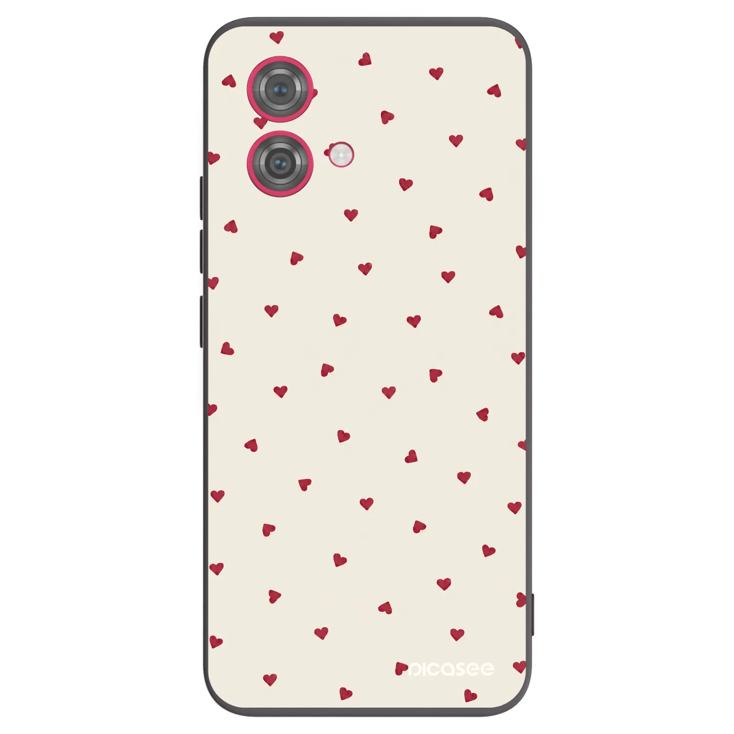 Picasee silikonowe czarne etui na Motorola Moto G84 5G - Little Love