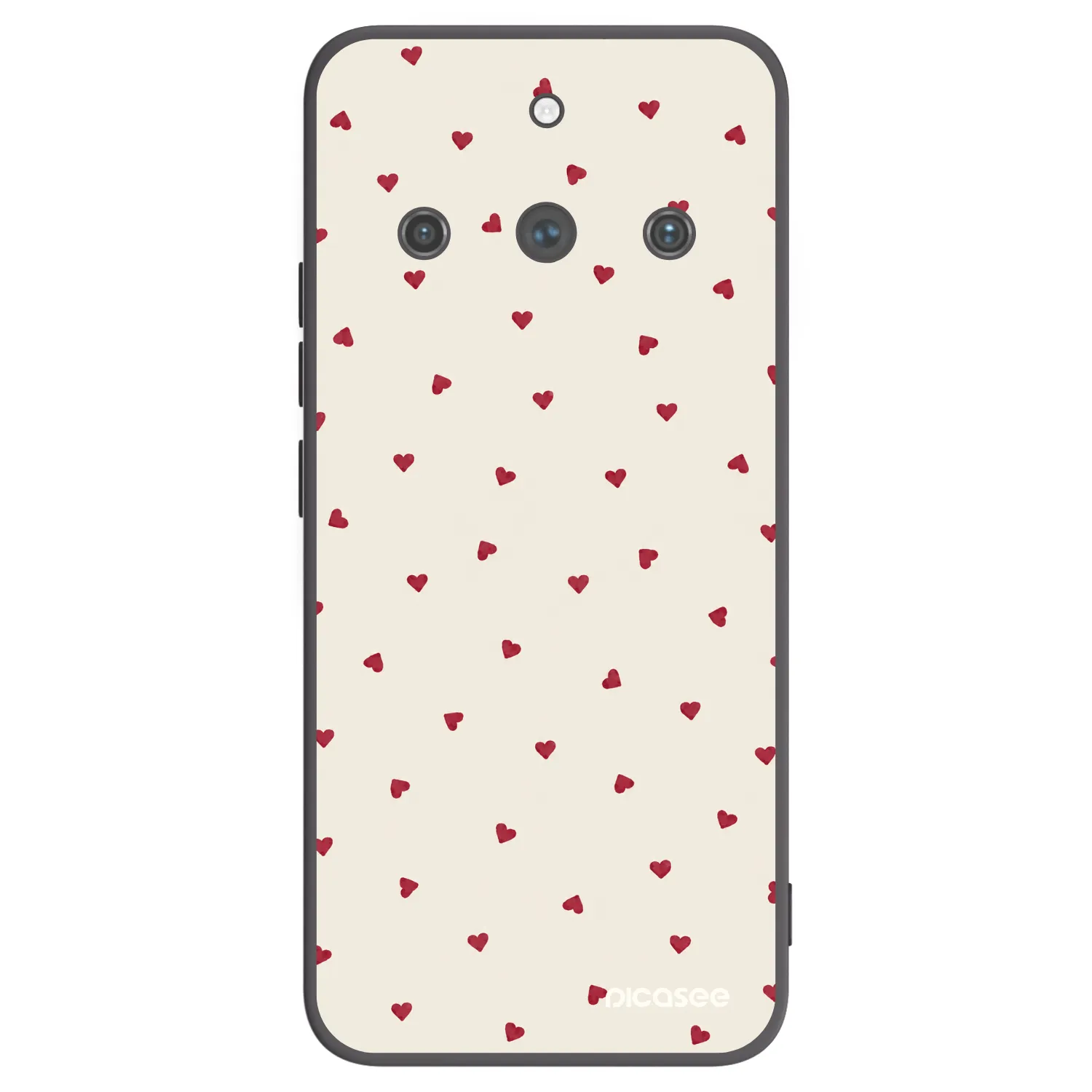 Picasee silikonowe czarne etui na Realme 11 Pro+ - Little Love