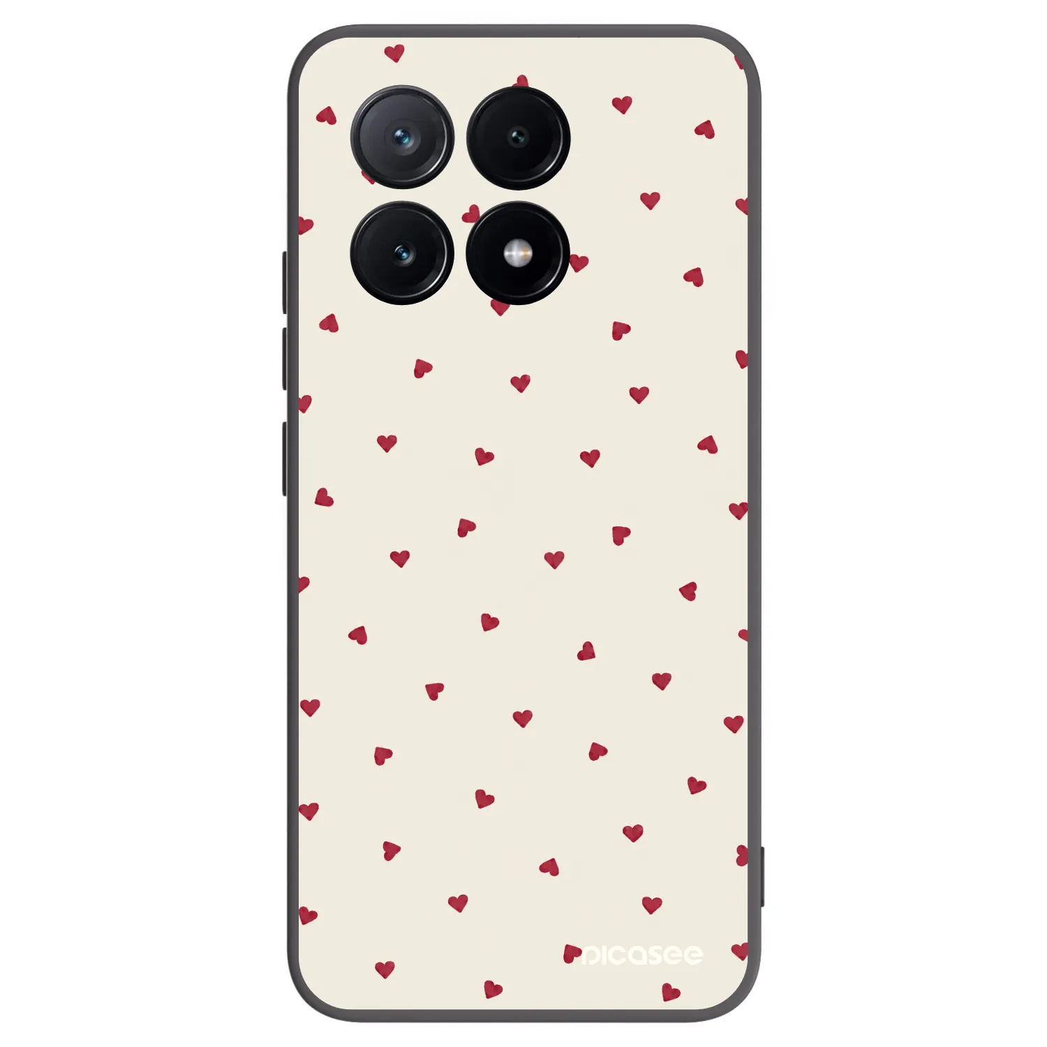 Picasee silikonowe czarne etui na Xiaomi Poco X6 Pro - Little Love
