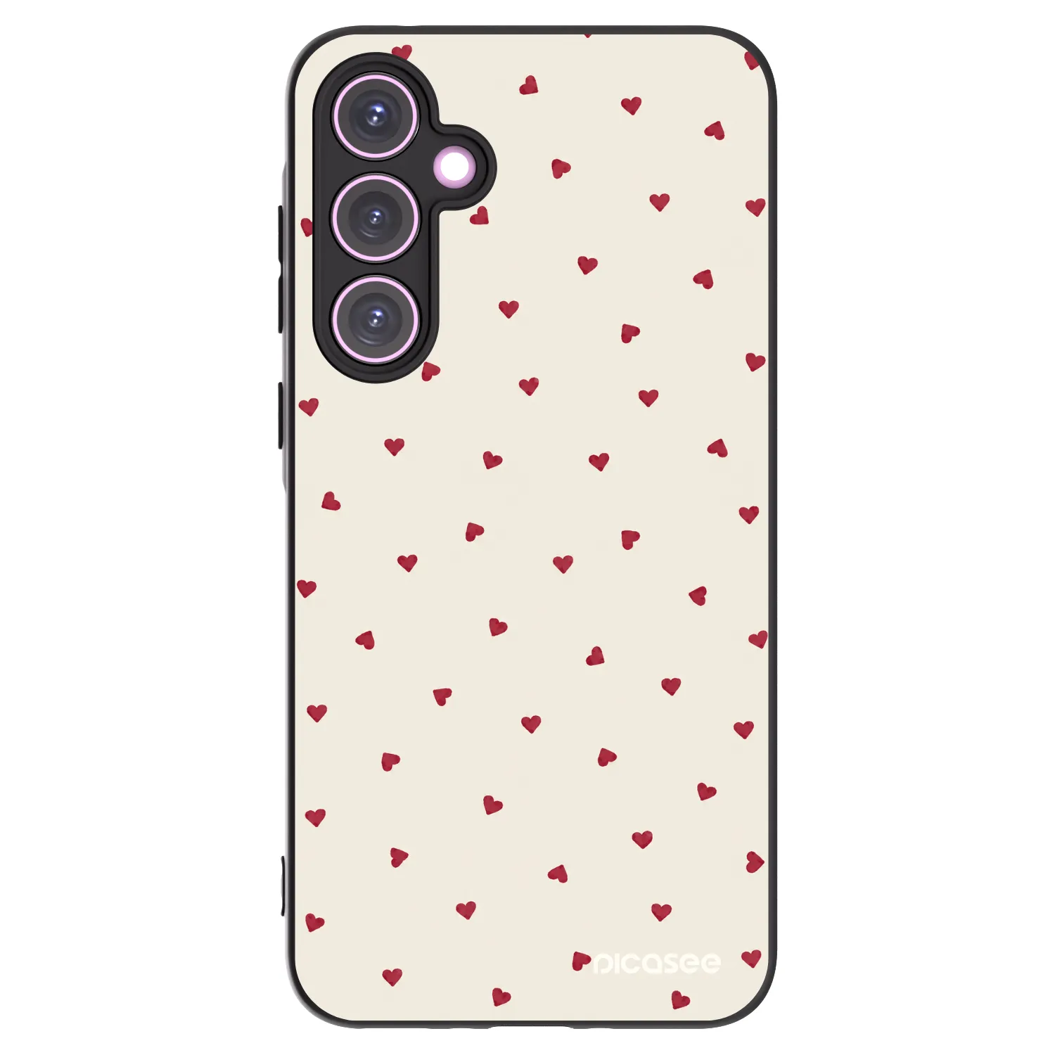 Picasee silikonowe czarne etui na Samsung Galaxy A35 5G A356B - Little Love