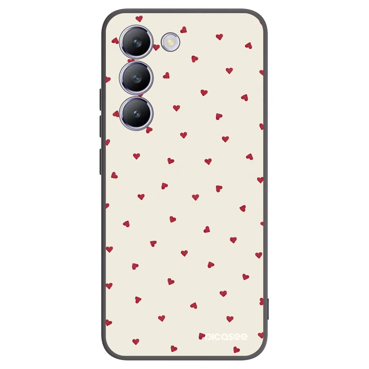Picasee silikonowe czarne etui na Vivo V40 SE 5G - Little Love